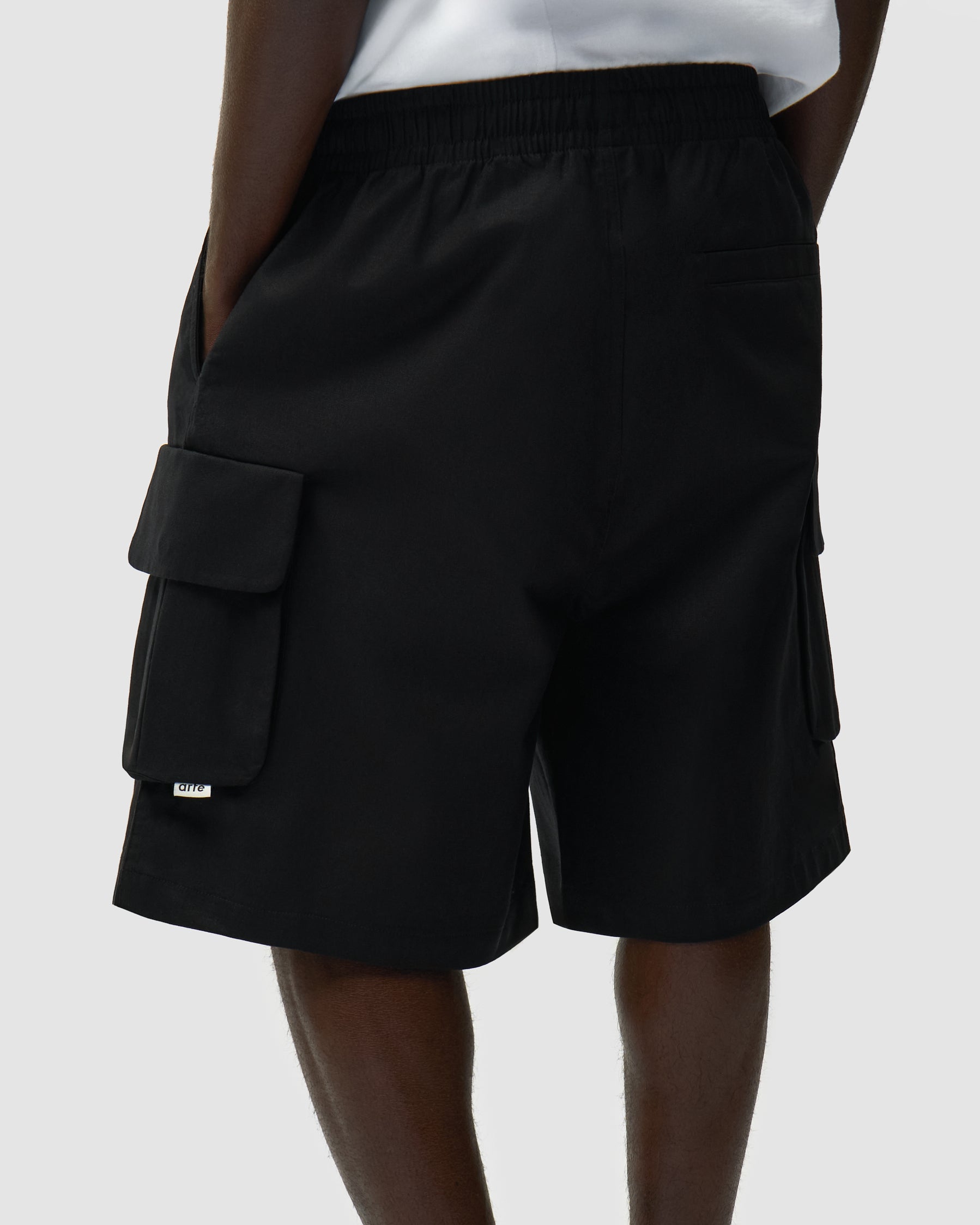Shorts Linen Cargo Neri