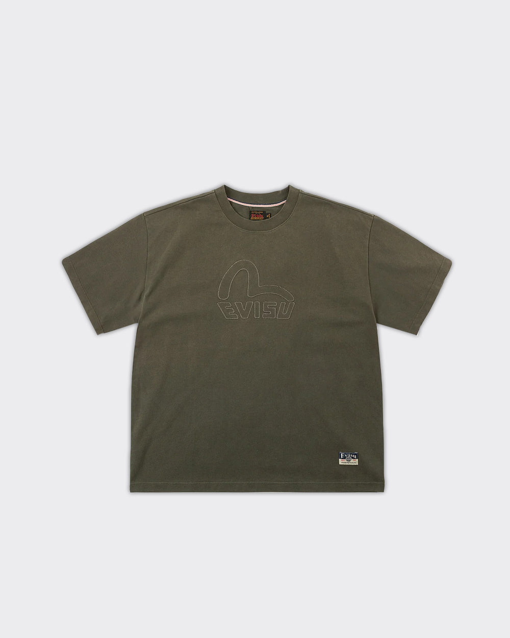 T-Shirt Seagull Applique Charcoal