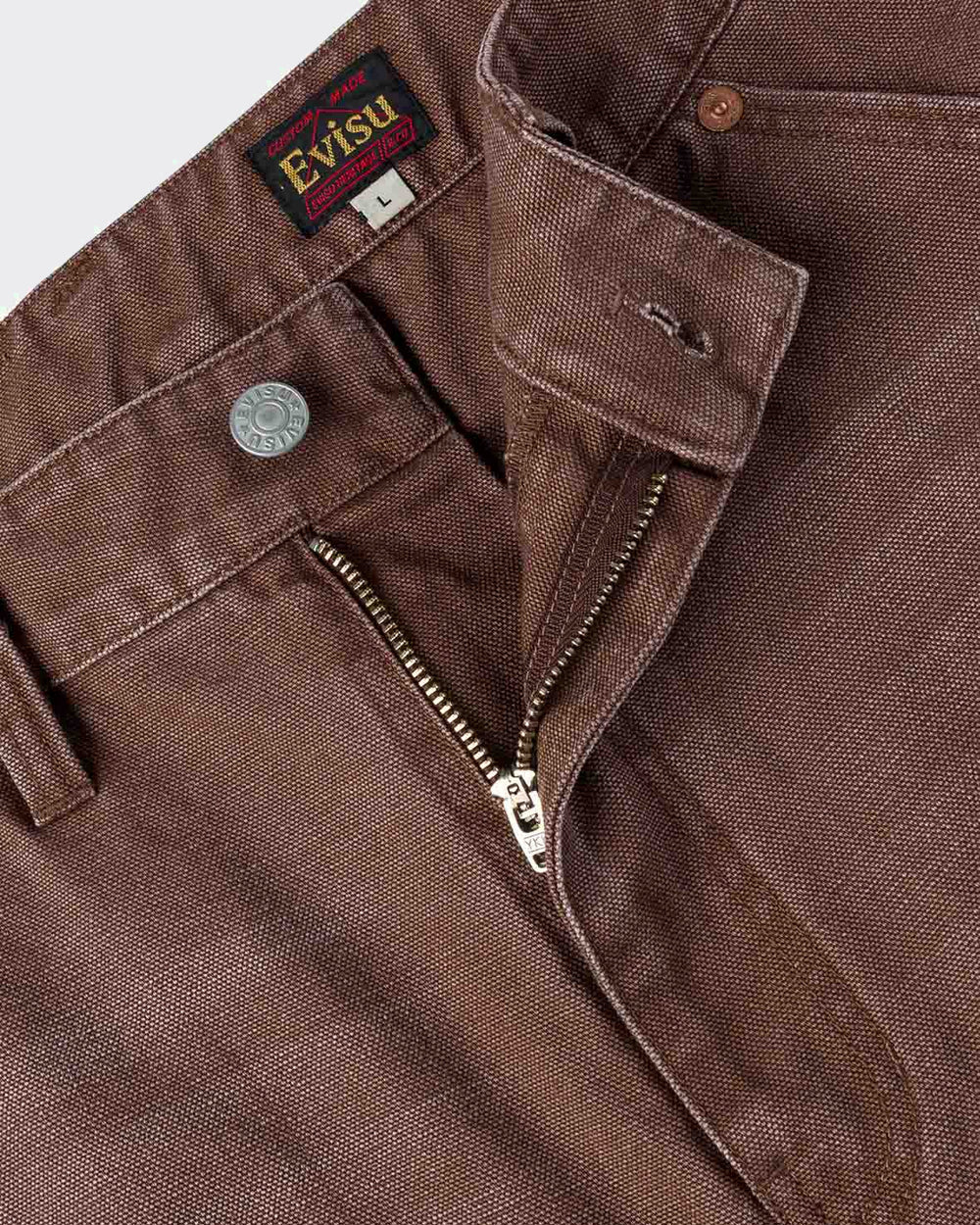 Jeans Heavy Washed And Distressed Daicock Marroni