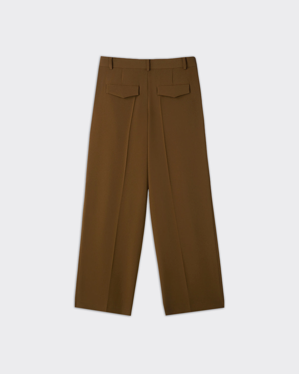 Pantaloni Suit Fluid Tuck Detail Ochre