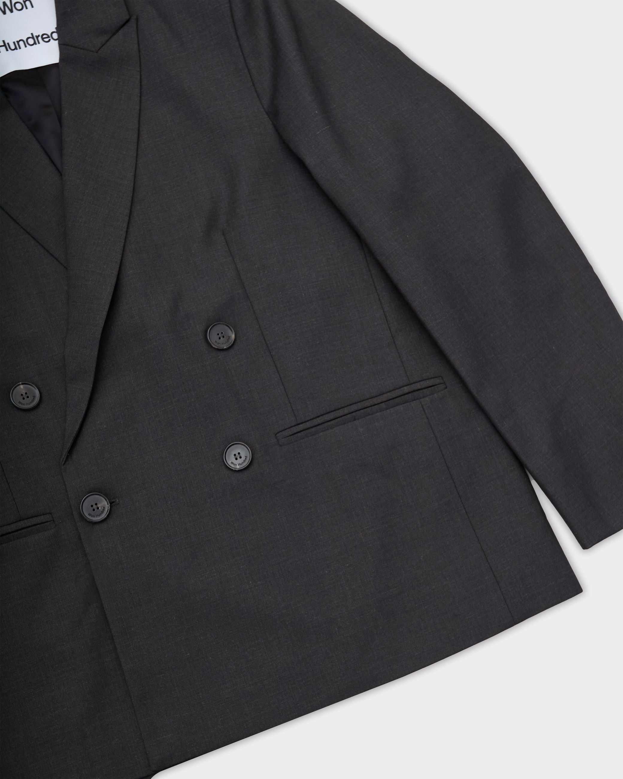 Kyan Licorice Double-breasted Blazer