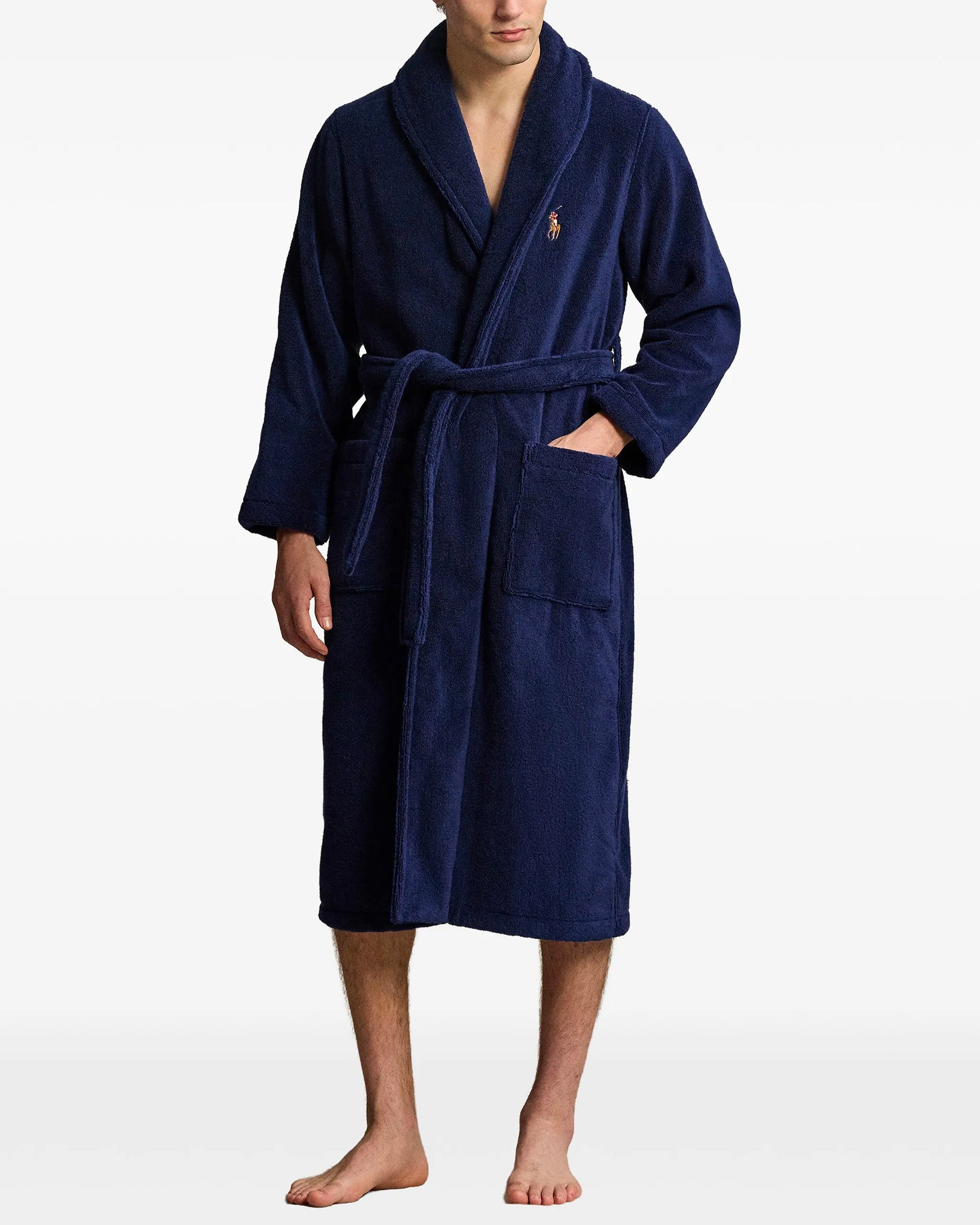 Accappatoio Cotton Terry Long Newport Navy