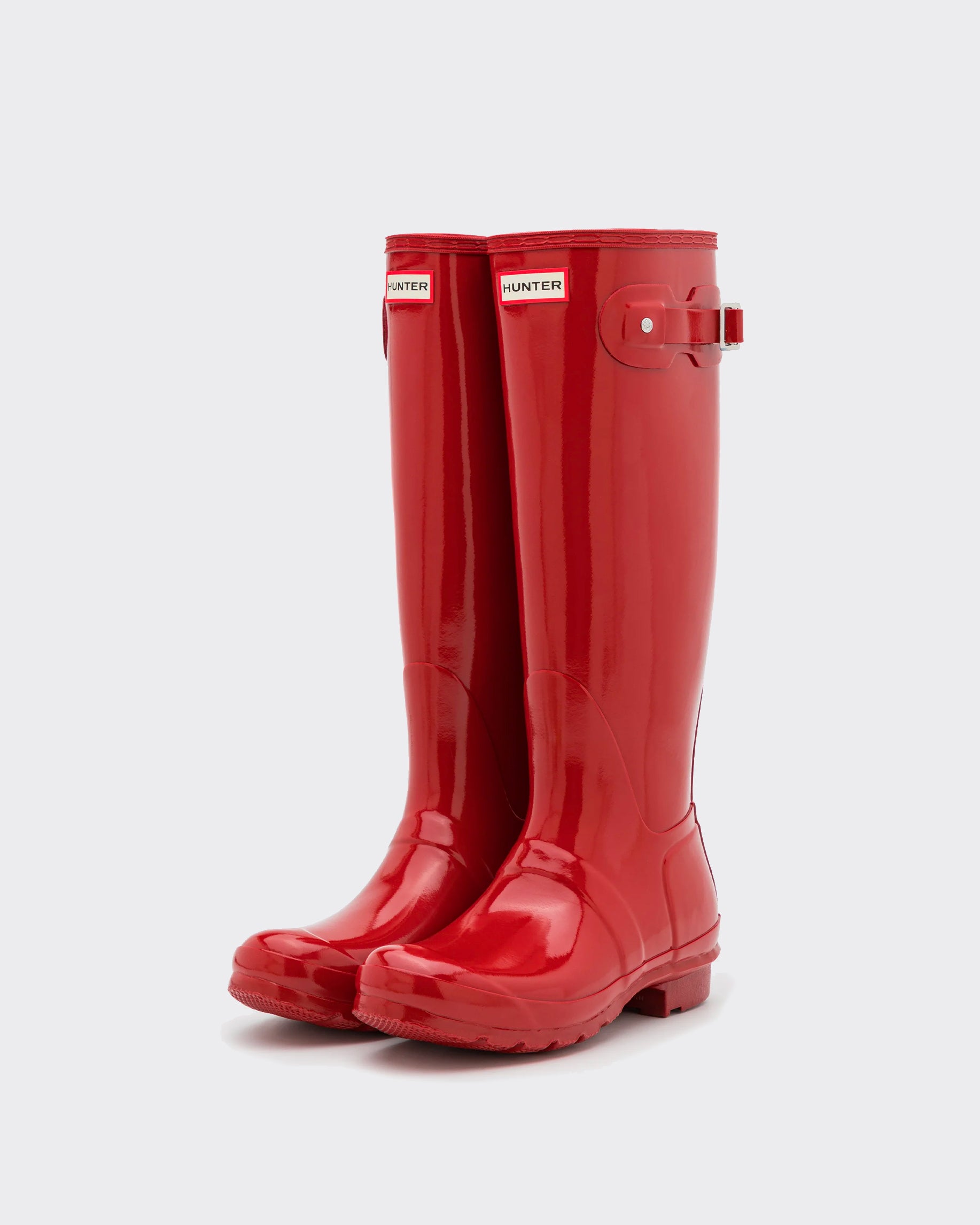 Tall Boots Womens Original Gloss Military Red