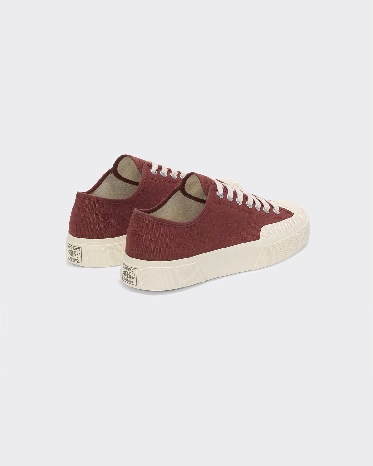 Sneakers 2432 Works Low Cut Canvas Brown/Off-White