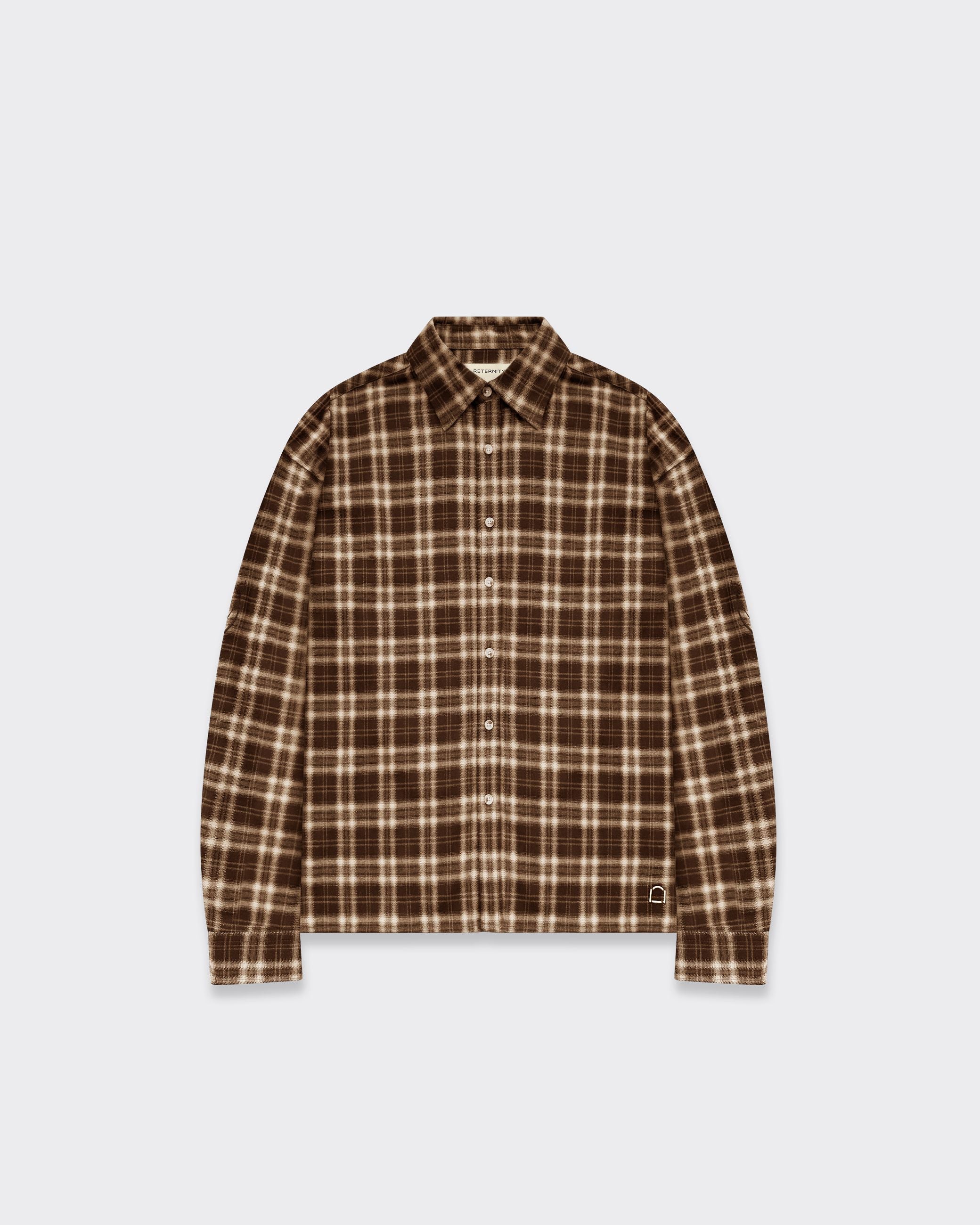Camicia Flannel Somewhere Somehow Marrone