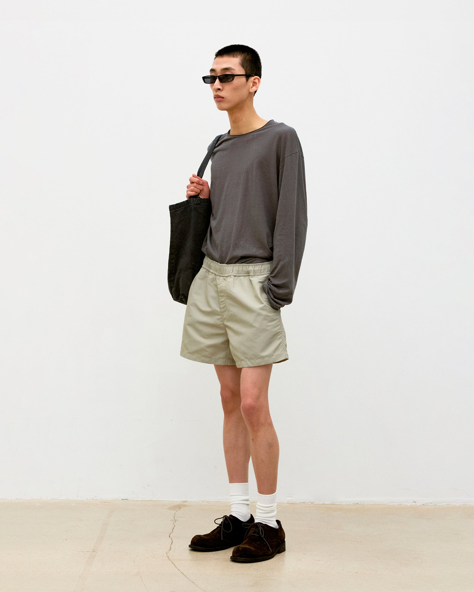 Longsleeve Linen Blend Charcoal Grey