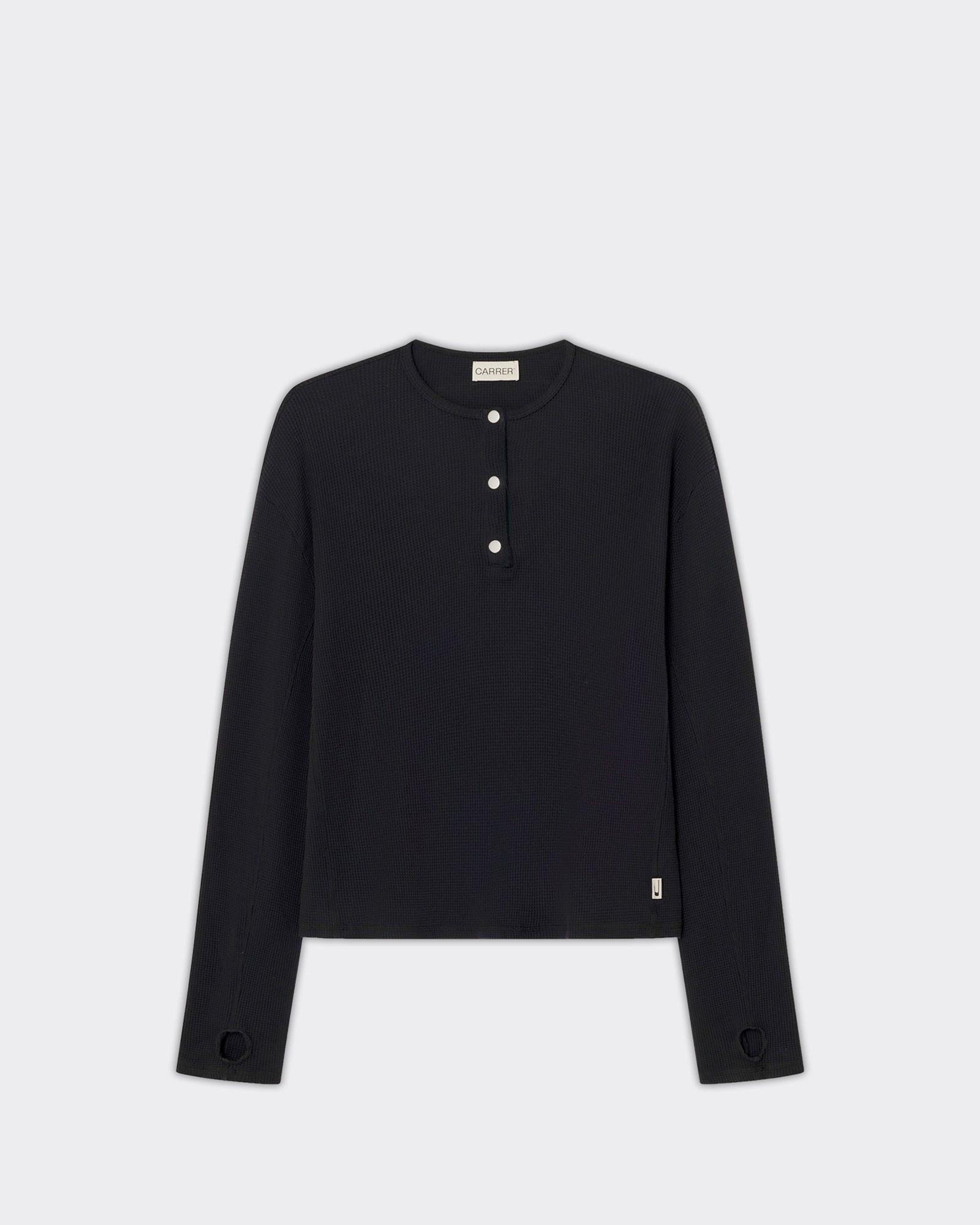 Longsleeve Lis Henley Nera