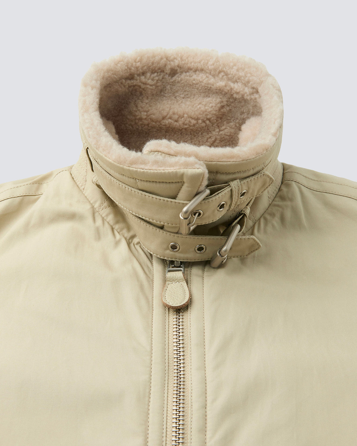 Giacca Fur Lined Cotton B-3 Natural