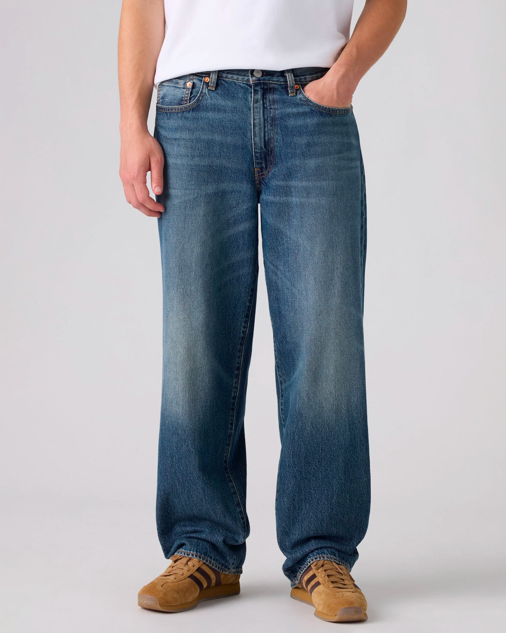 Jeans 578 Baggy Varnished Tarnish Blu Med Indigo