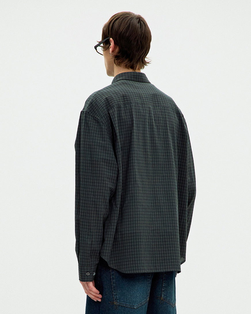 Camicia Seersucker Verde