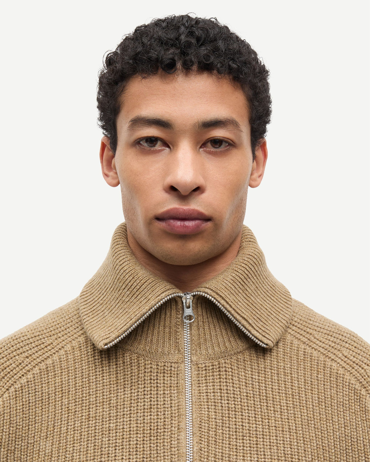 Knit Sarick Turtleneck Lead Gray