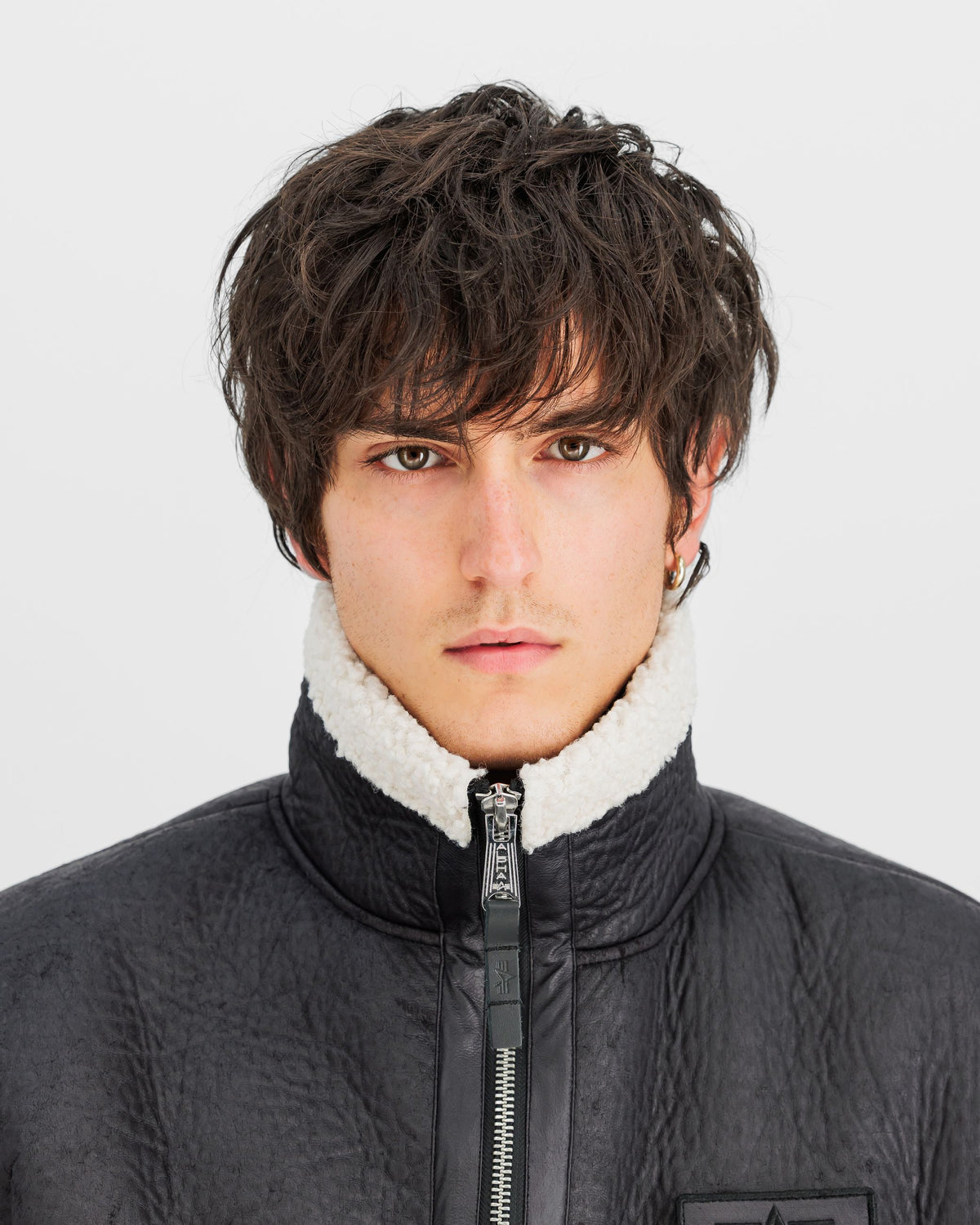 Bomber Faux Leather B-15-3 Nero