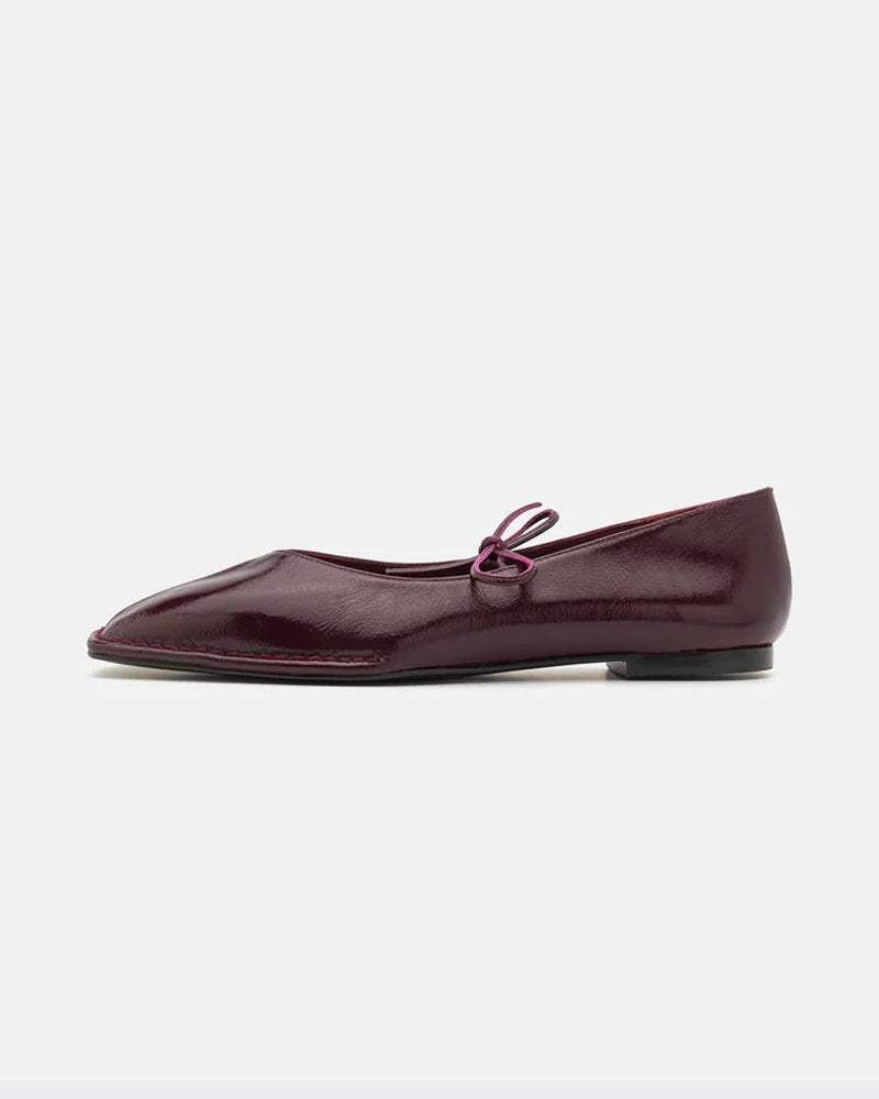 Ballerine Sway Leather Bordeaux