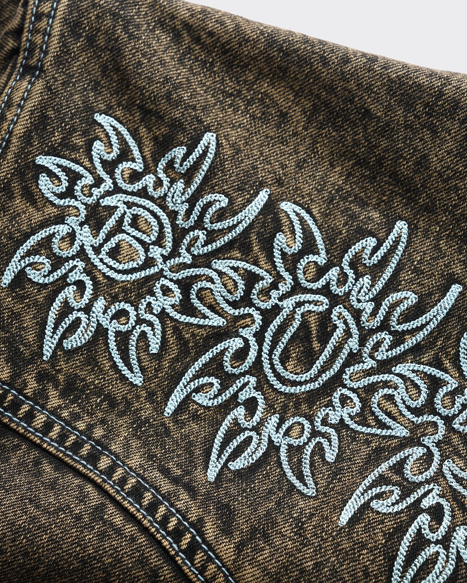 Giacca Bronco Denim Tinted Brown
