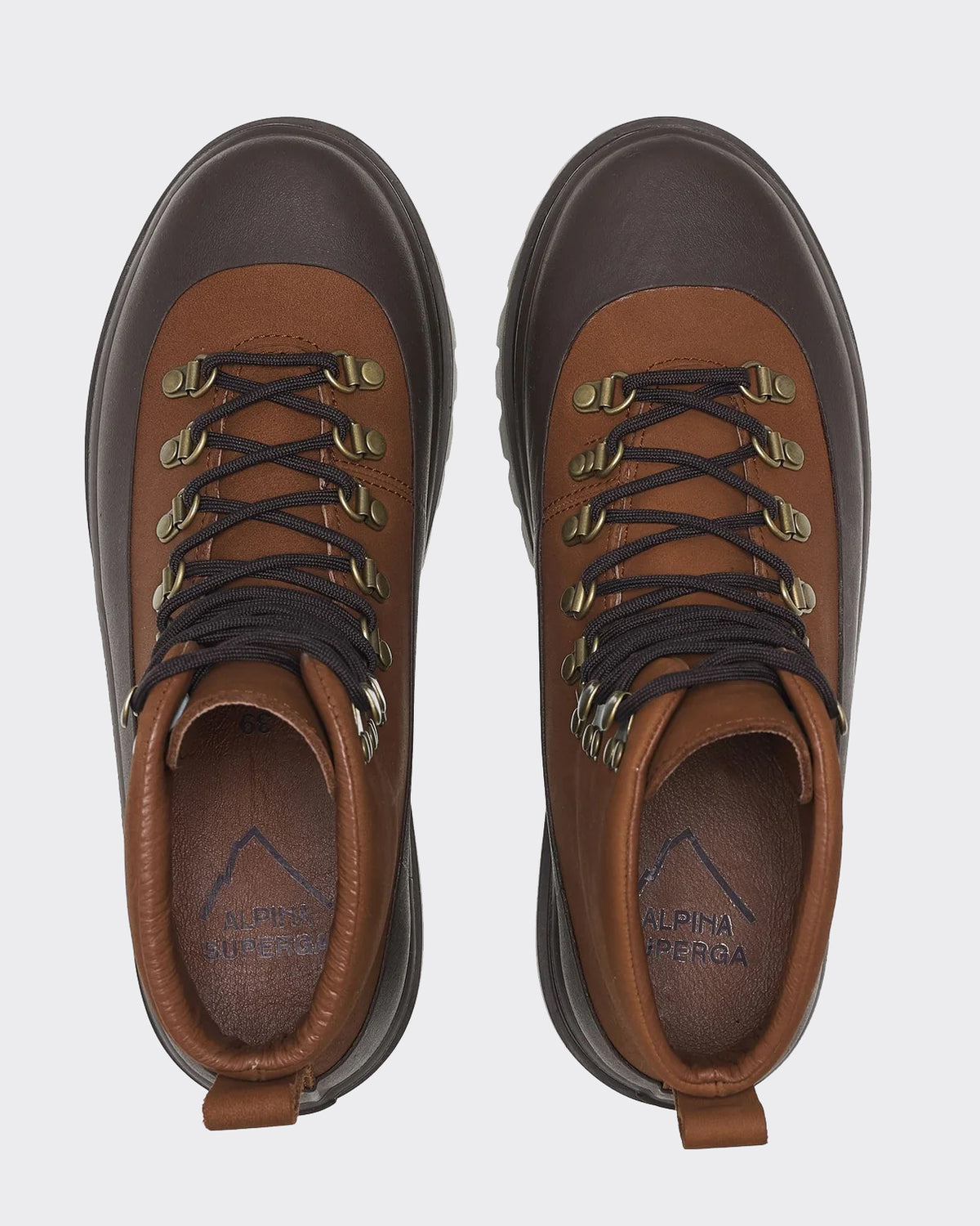 Sneakers 3346 Alpina Pedula Nubuck Brown Caramel/Dark Brown