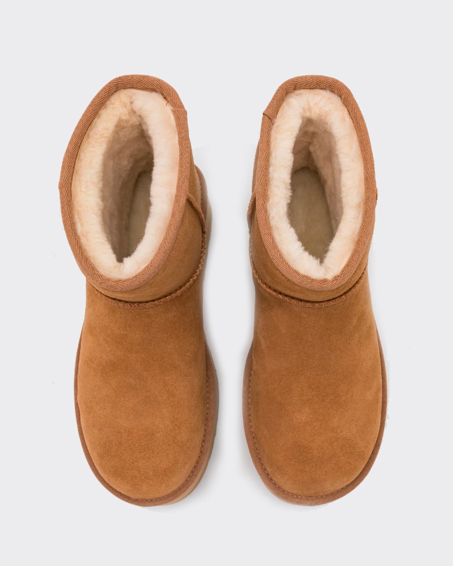 W CLASSIC MINI PLATFORM CHESTNUT BOOTS