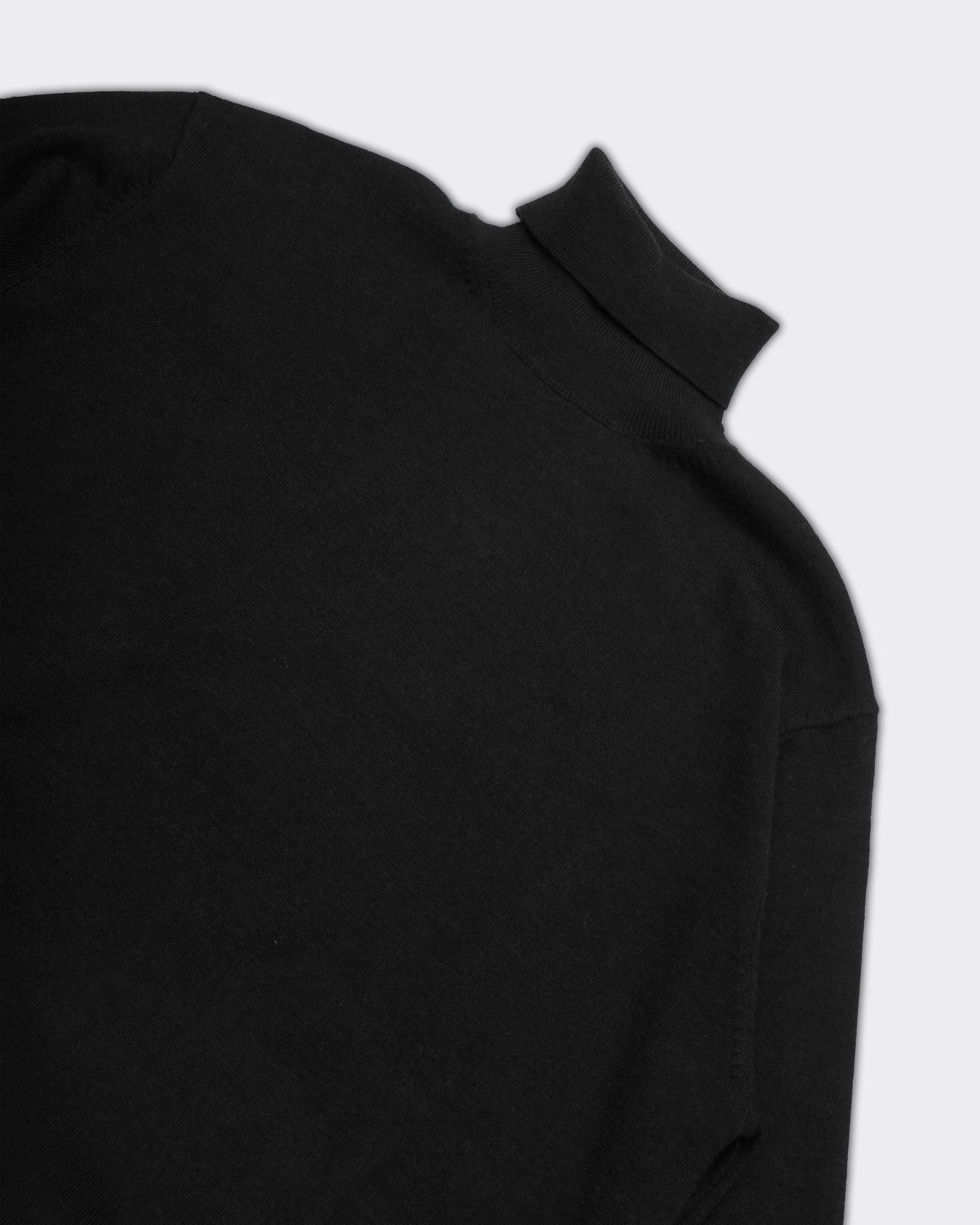 Pullover High Neck Nero