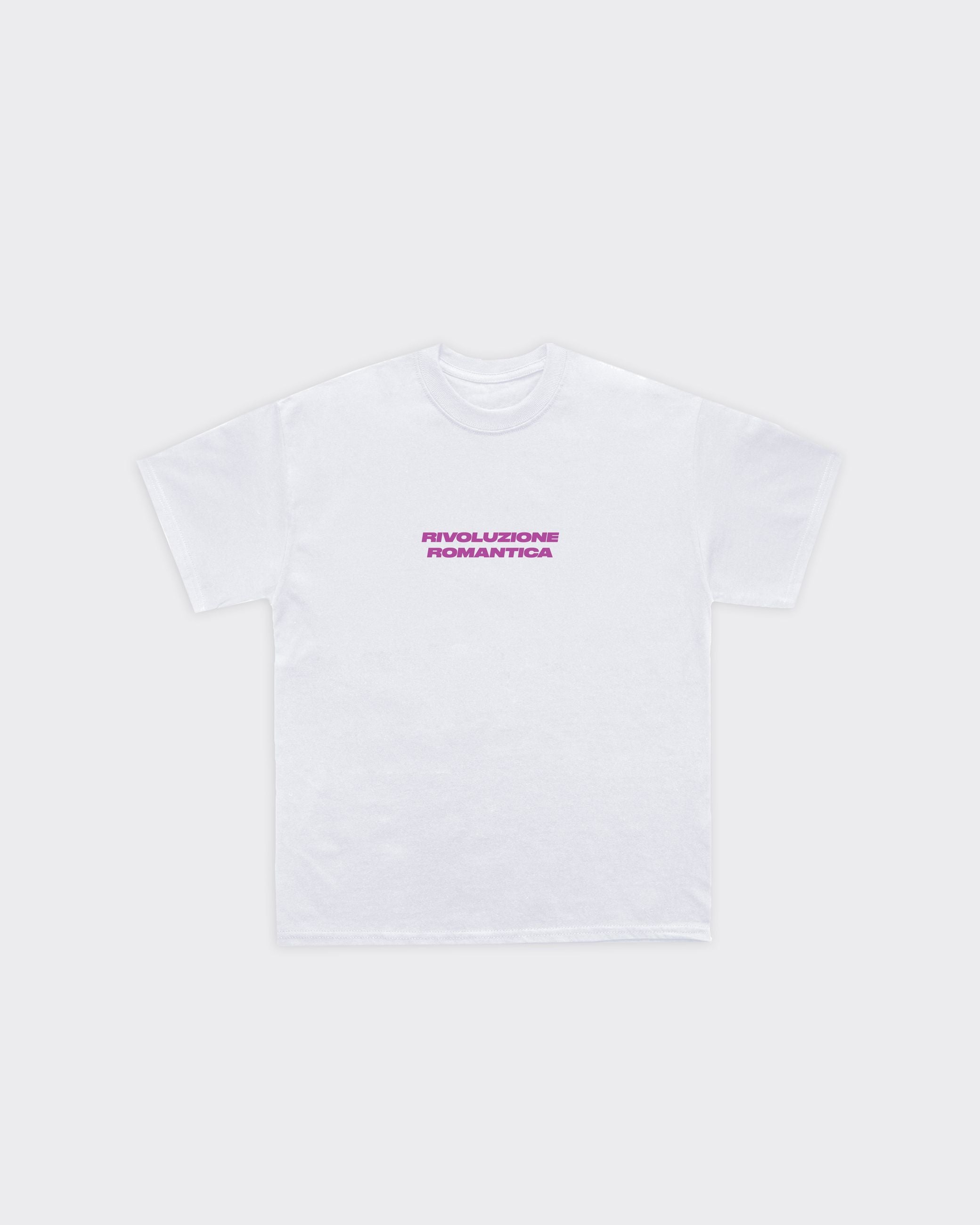 T-shirt Baciami Senza Spezzarmi il Cuore Bianca