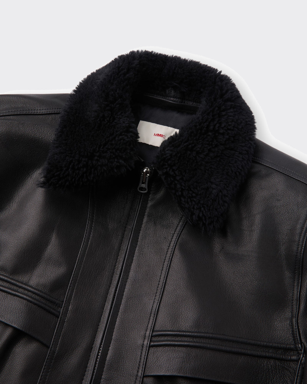 Bomber Calder Leather Nero