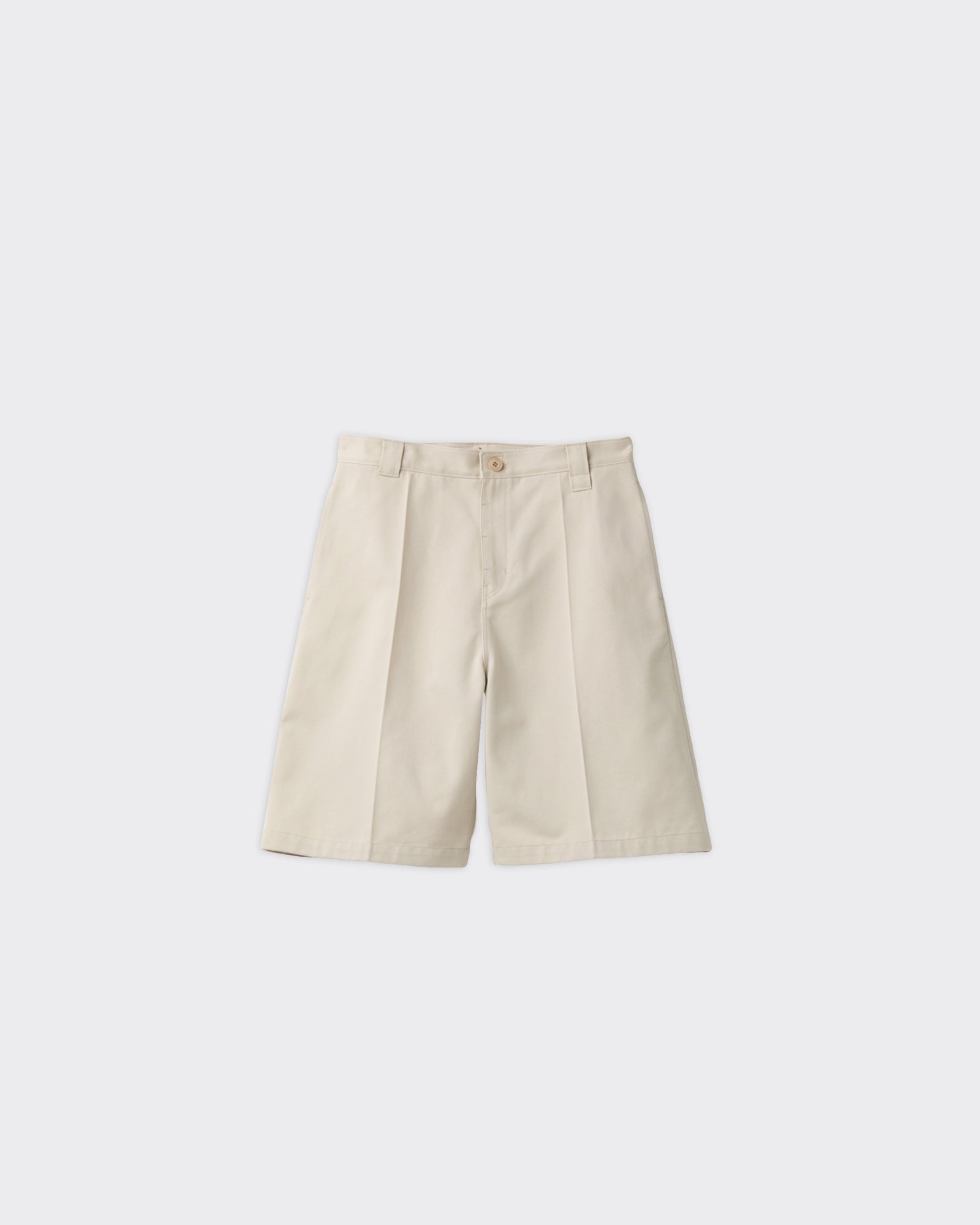 Shorts Stitch Pointed Cotton Blend Sand Beige