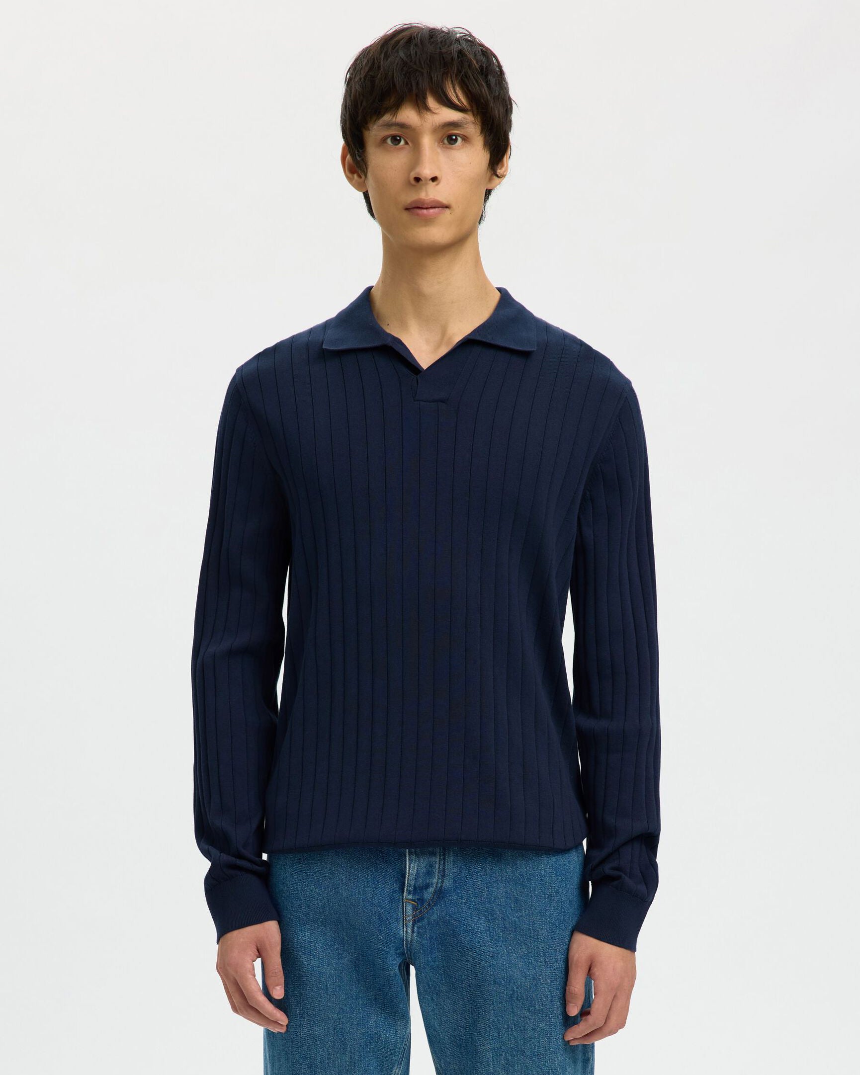 Polo Ls Torino Knit Navy Blazer