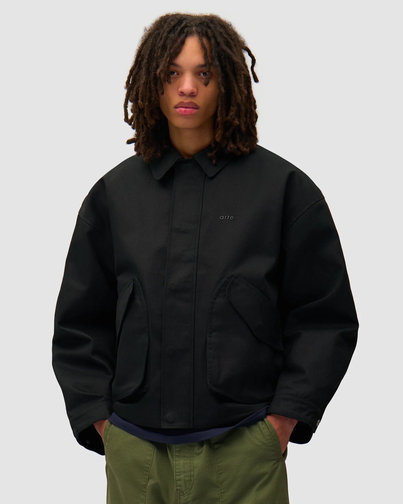 Giacca Inclined Pocket Nera