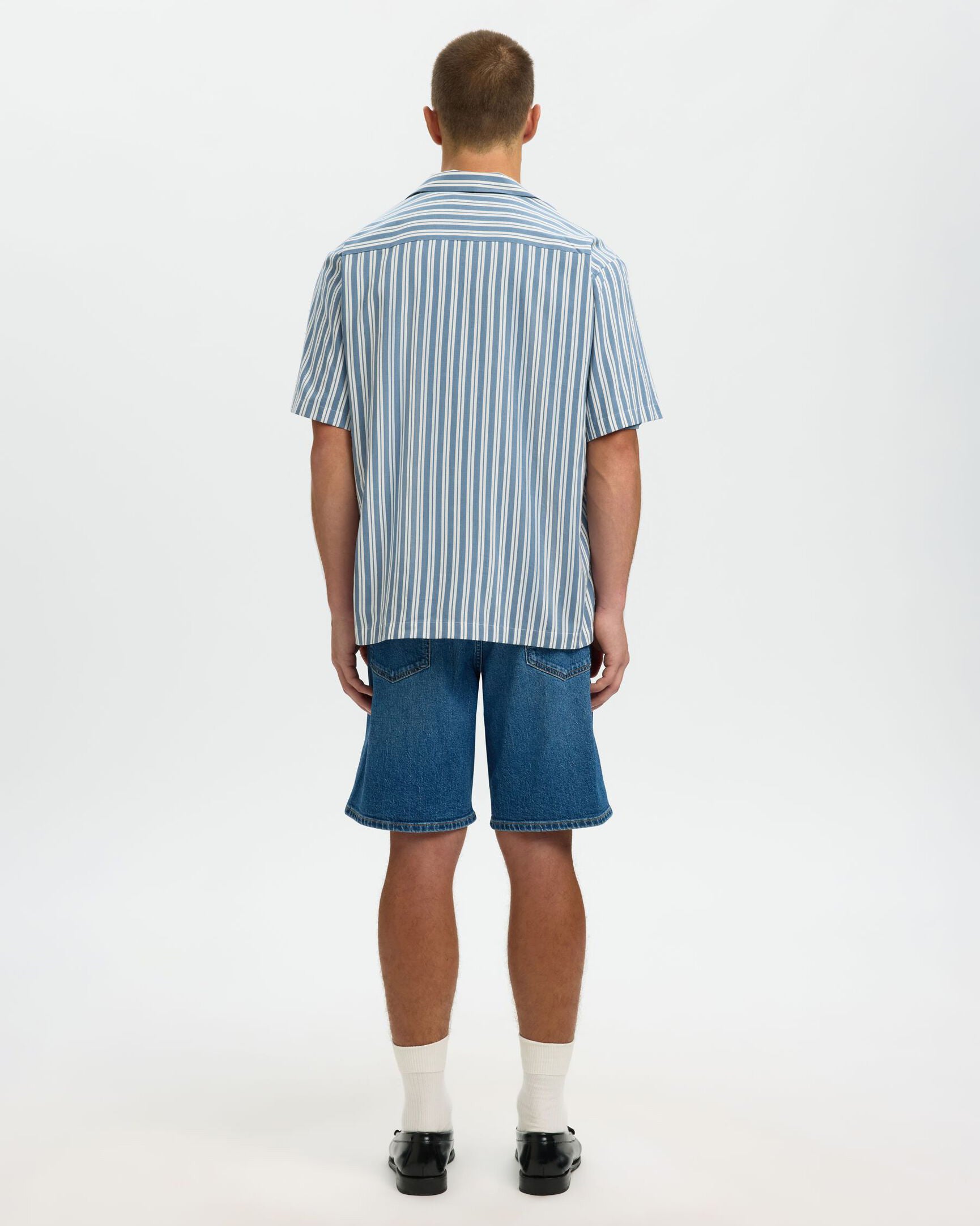 Camicia Ss Relax Air MIx Blue Mirage