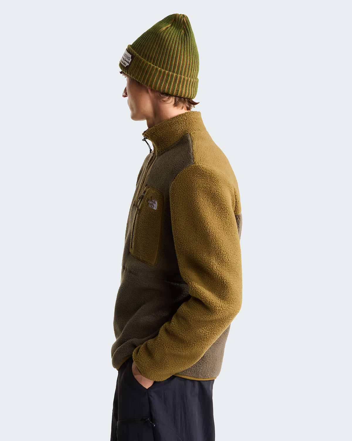 Giacca Yumiori 1/4 Zip Taupe Green/Caraway