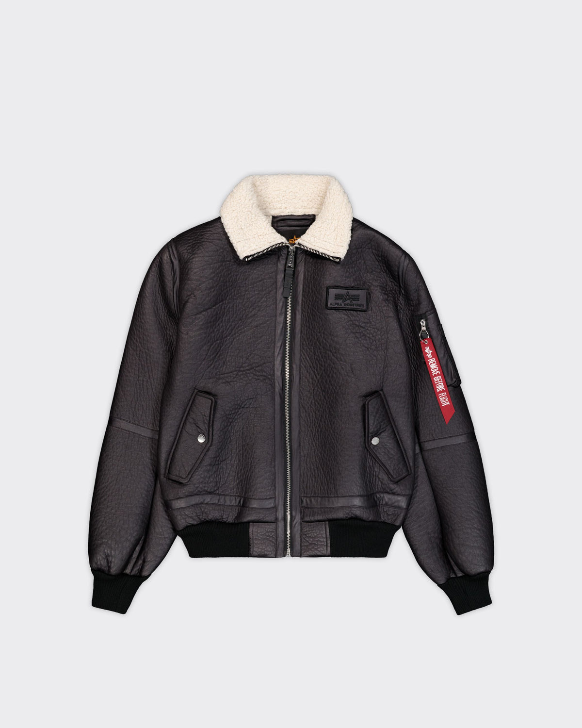 Bomber Faux Leather B-15-3 Nero