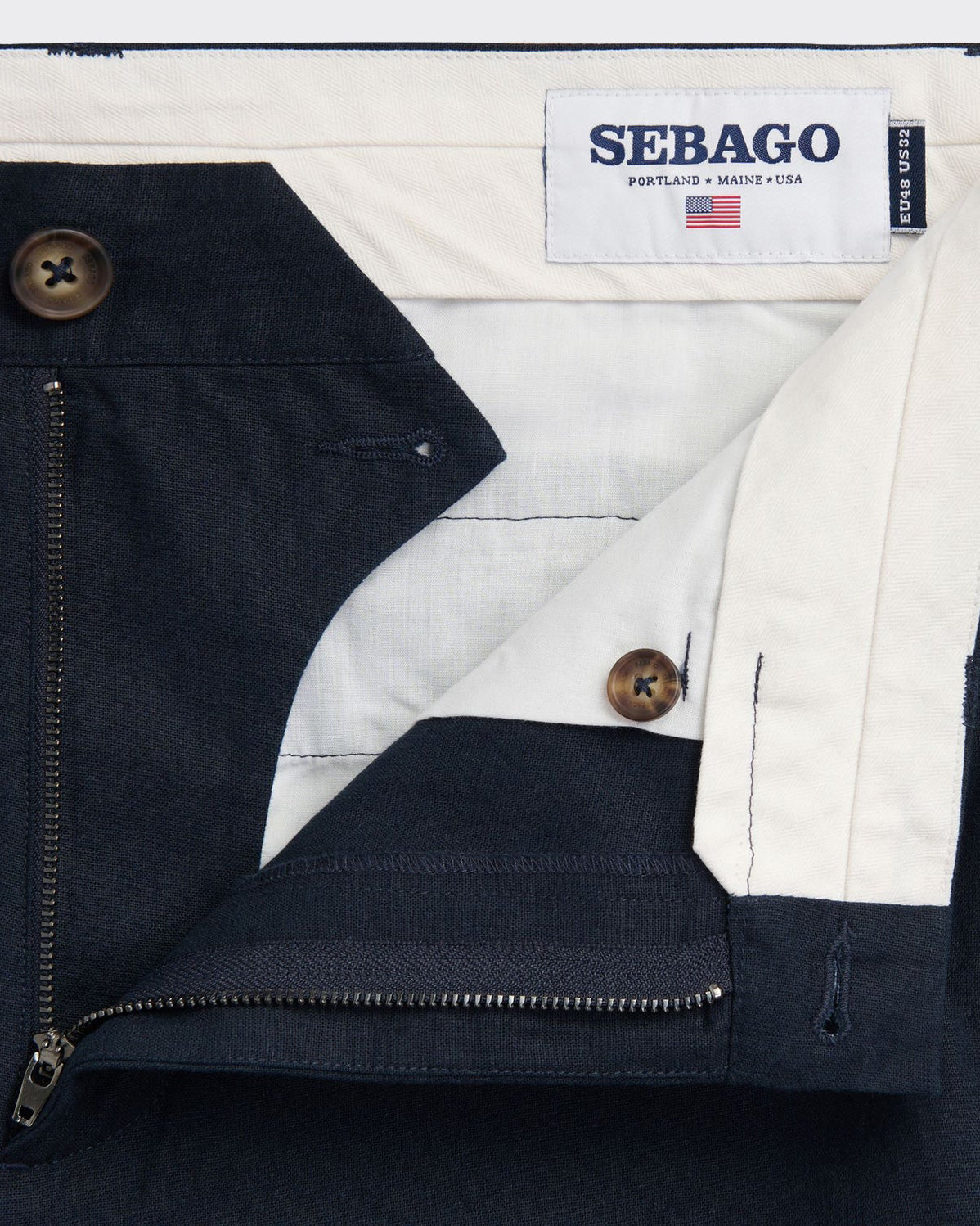 Pantalone Linen Rendon Blu