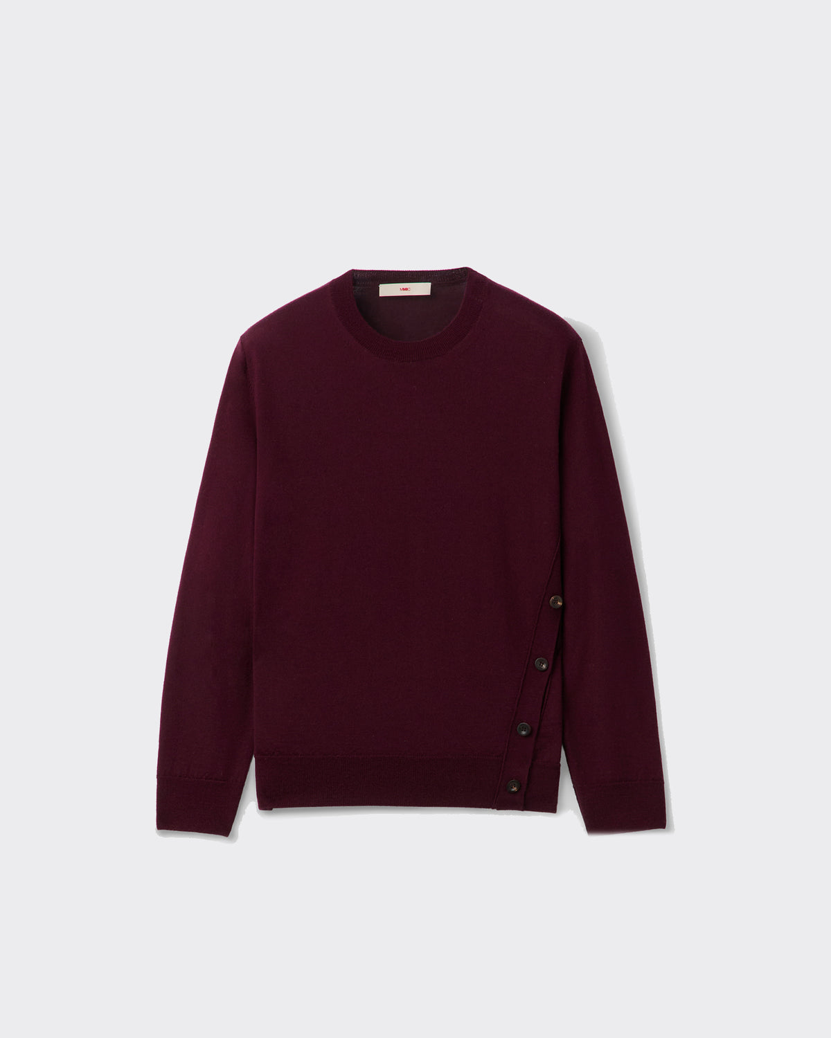 Knit Oblique Side Wine