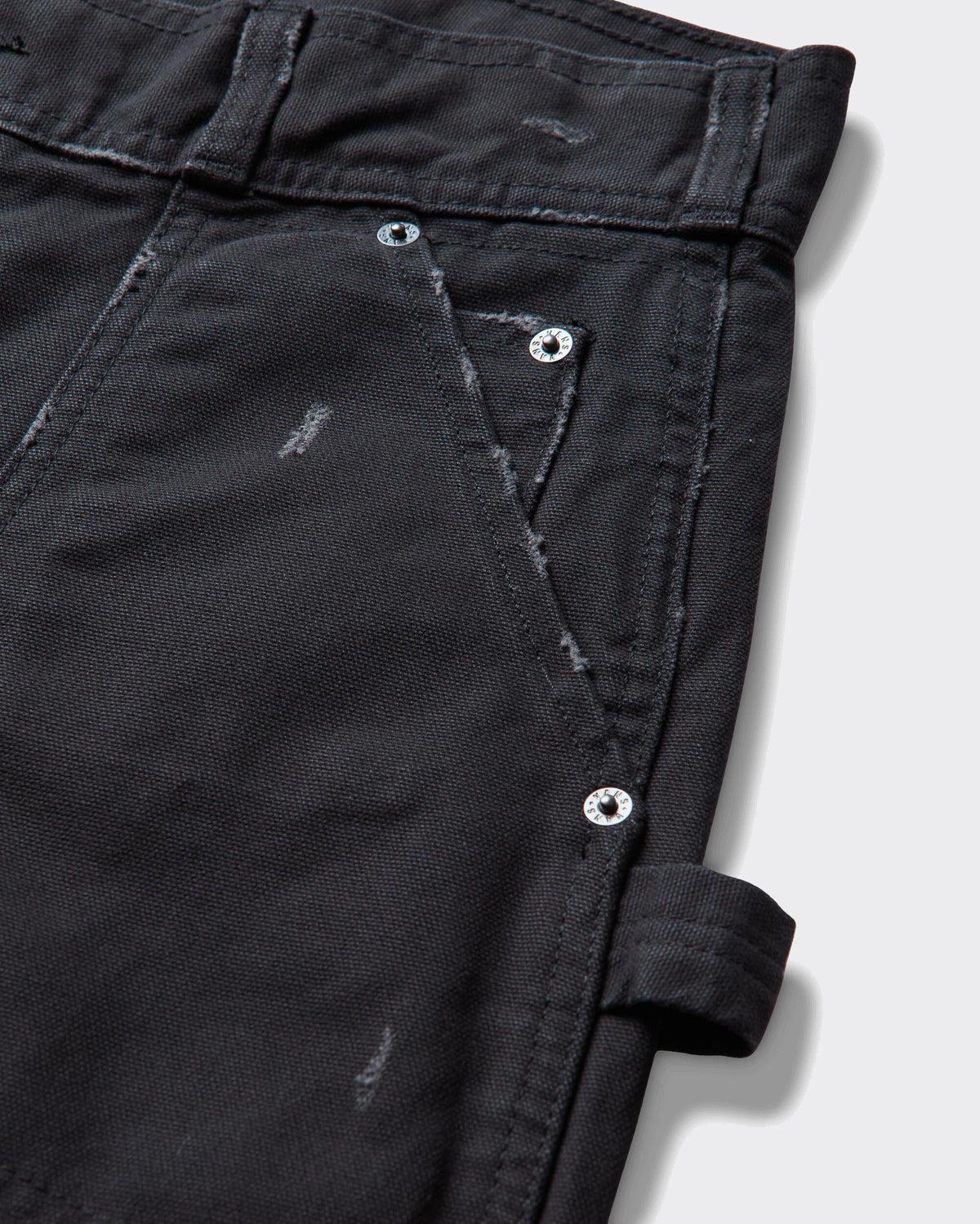 Pantaloni Double Knee Act of Disagreement By Slam Jam Distressed Nero