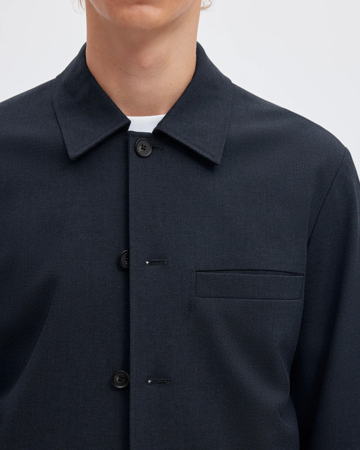 Giacca Overshirt Robert Dark Sapphire
