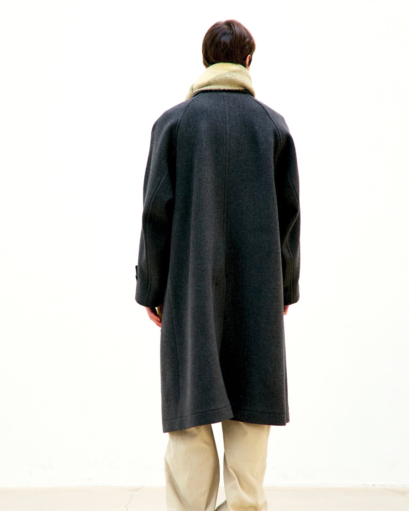 Cappotto Cashmere Balmacaan Dark Soil Grey
