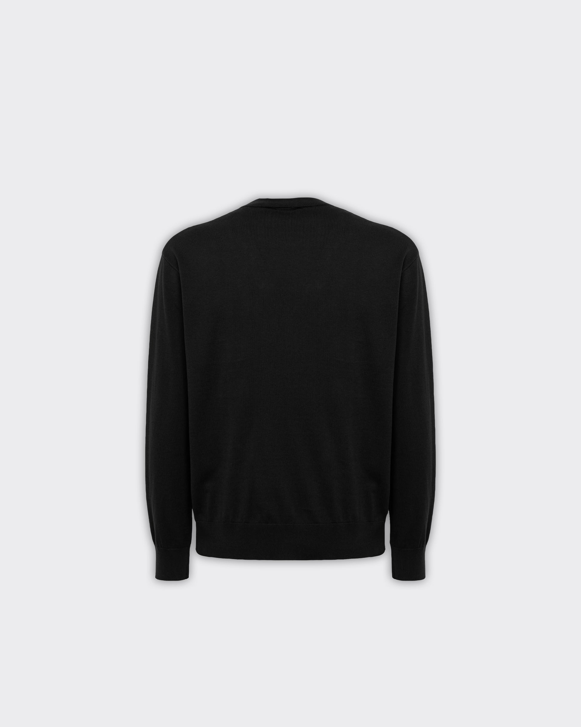 Pullover In Cotone Nero