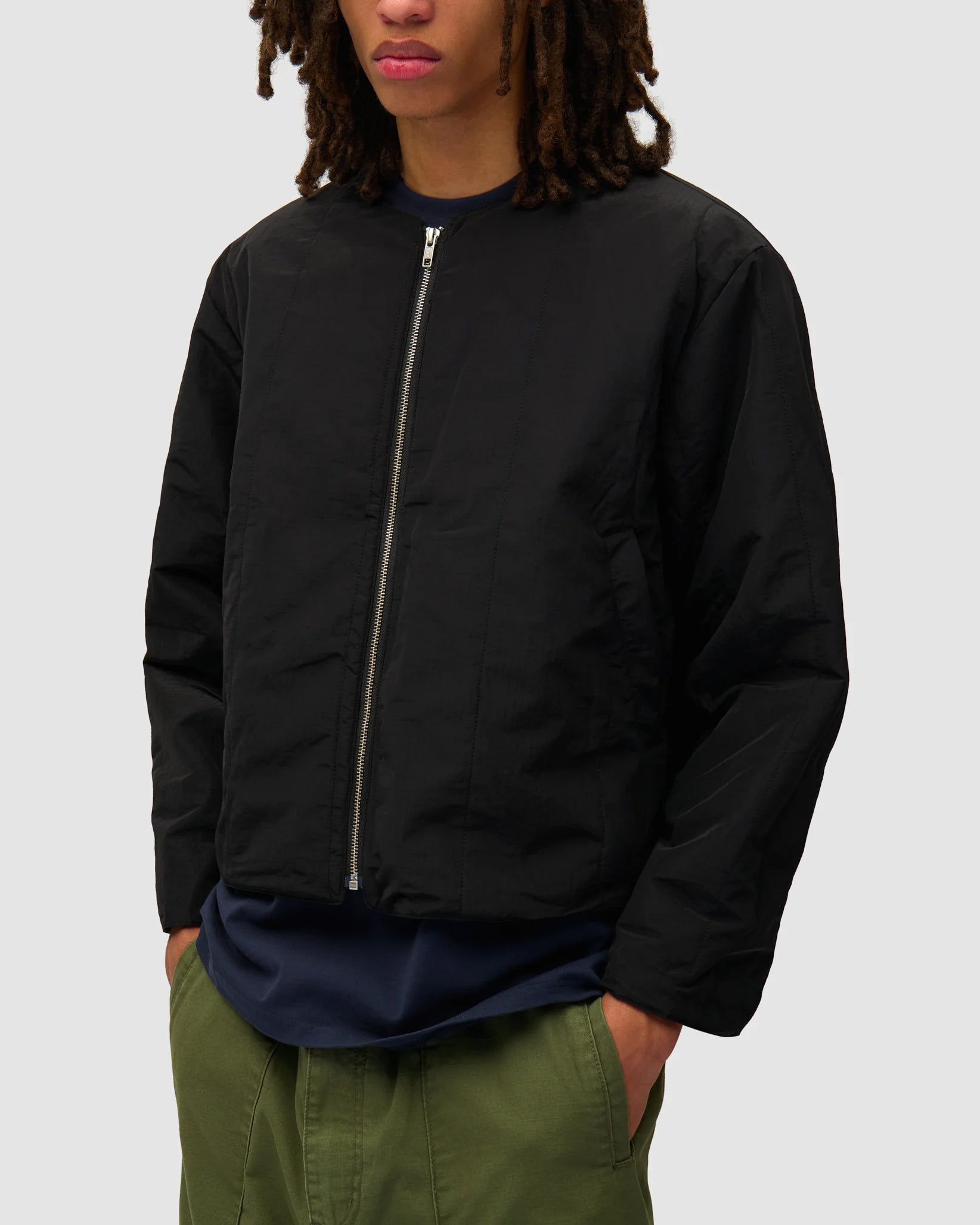 Giacca Inclined Pocket Nera