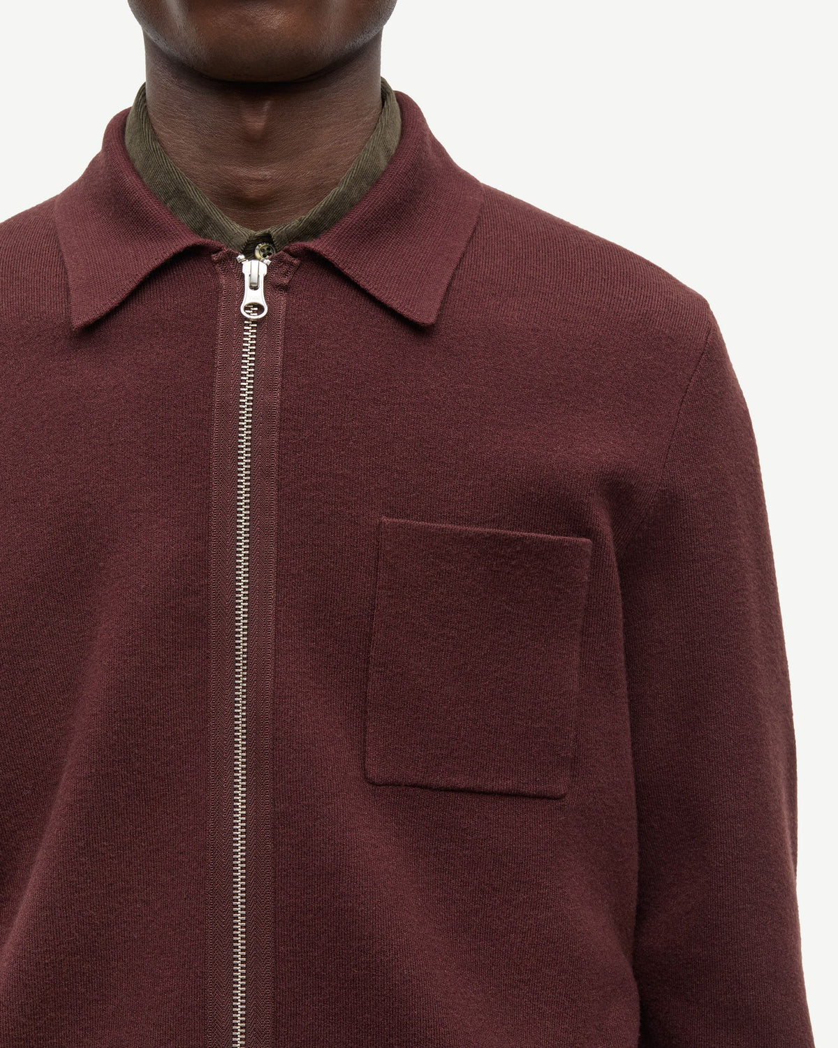 Polo Guna Full Zip Bitter Chocolate