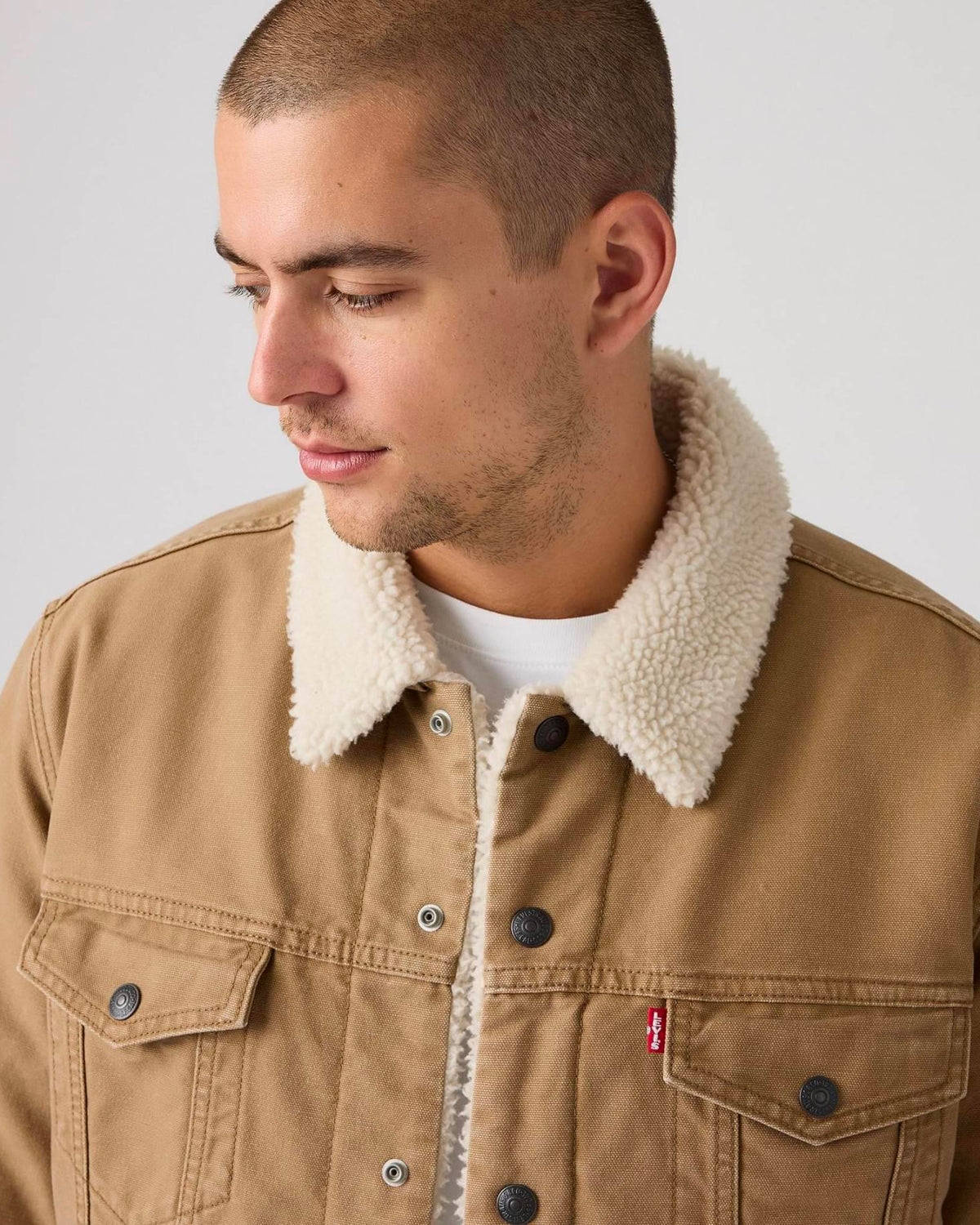 Giacca Sheroa Type 3 Trucker Ermine Browns