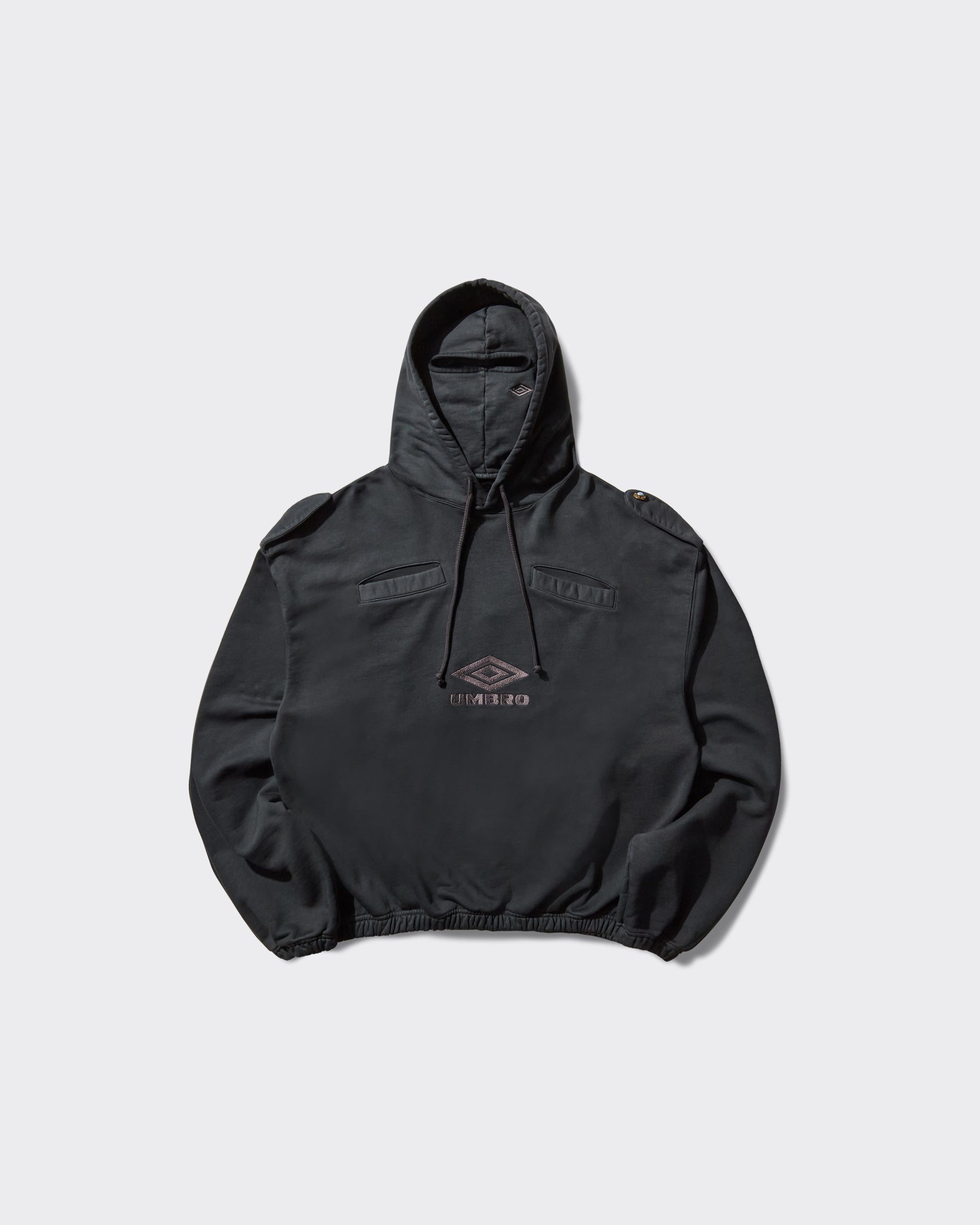 Felpa Con Cappuccio Medal Masked Strong Wash Nera