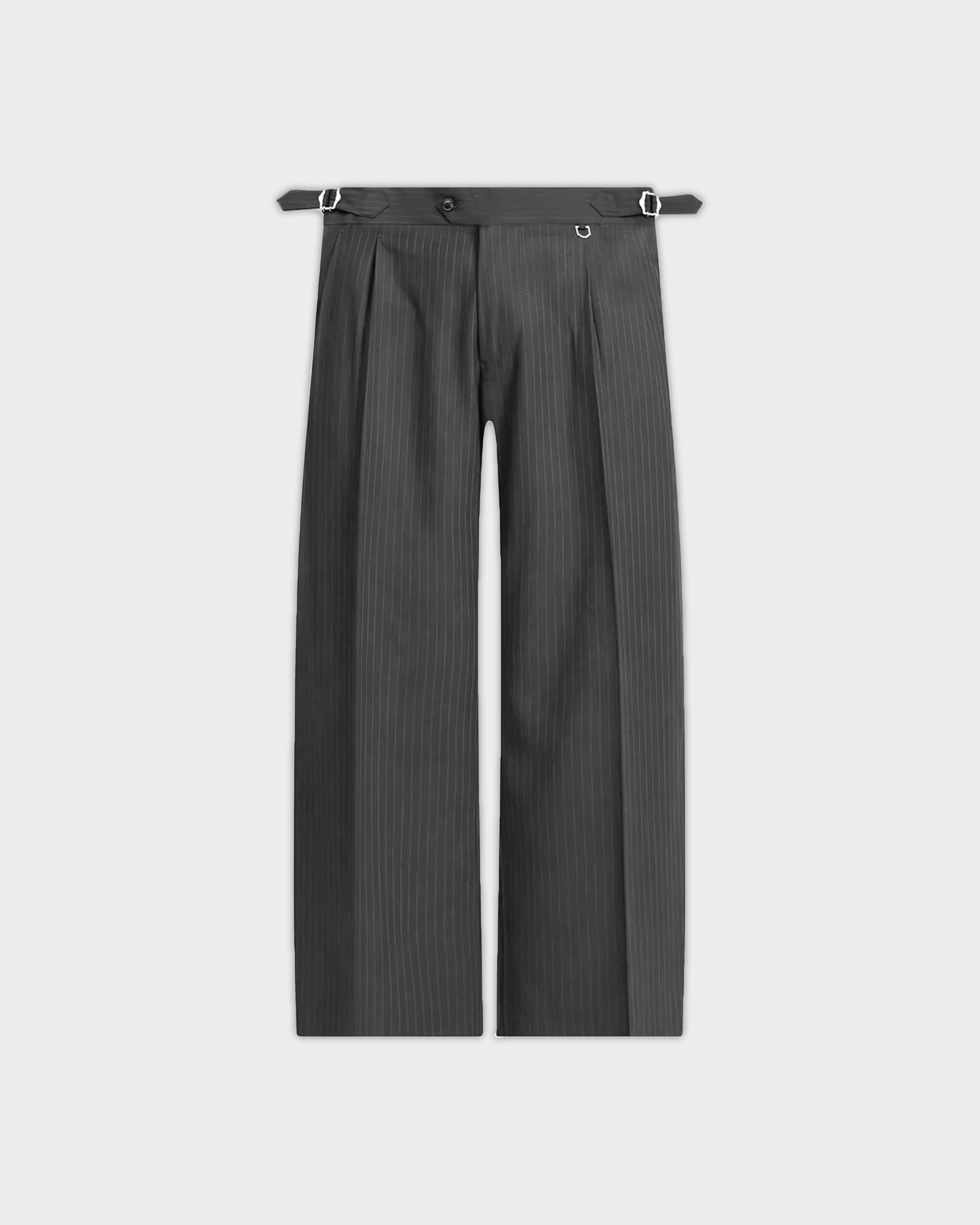 Pantalone Tailored Baggy Pinstripe Grigio