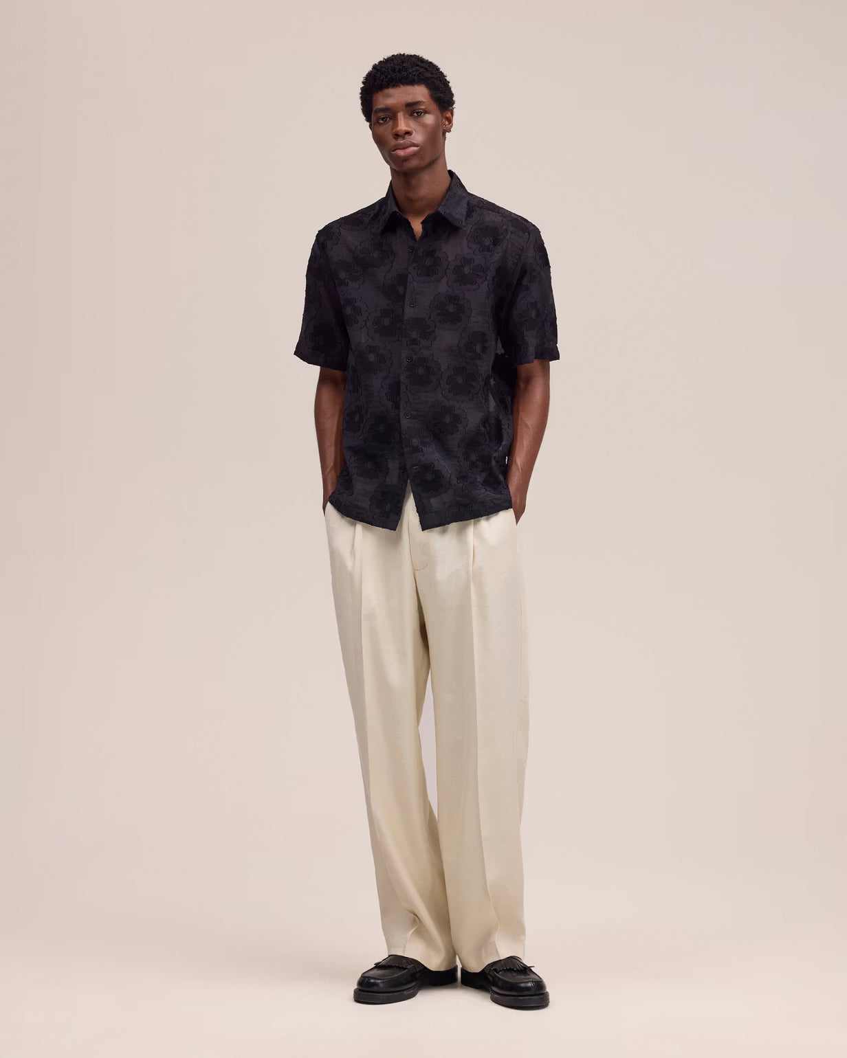 Camicia Ss Freddy Nera