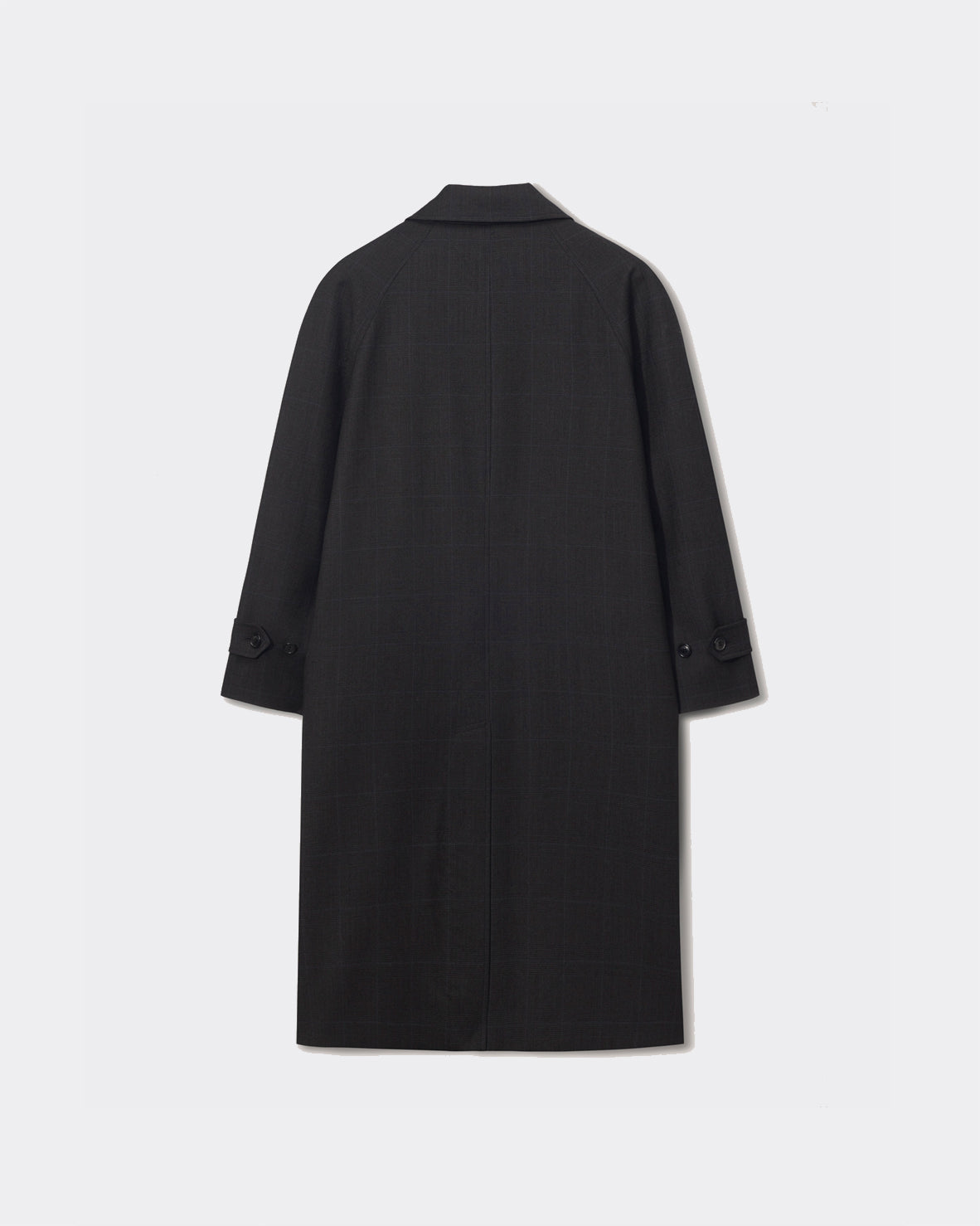 Cappotto Mac H-Line Wool Check Marrone