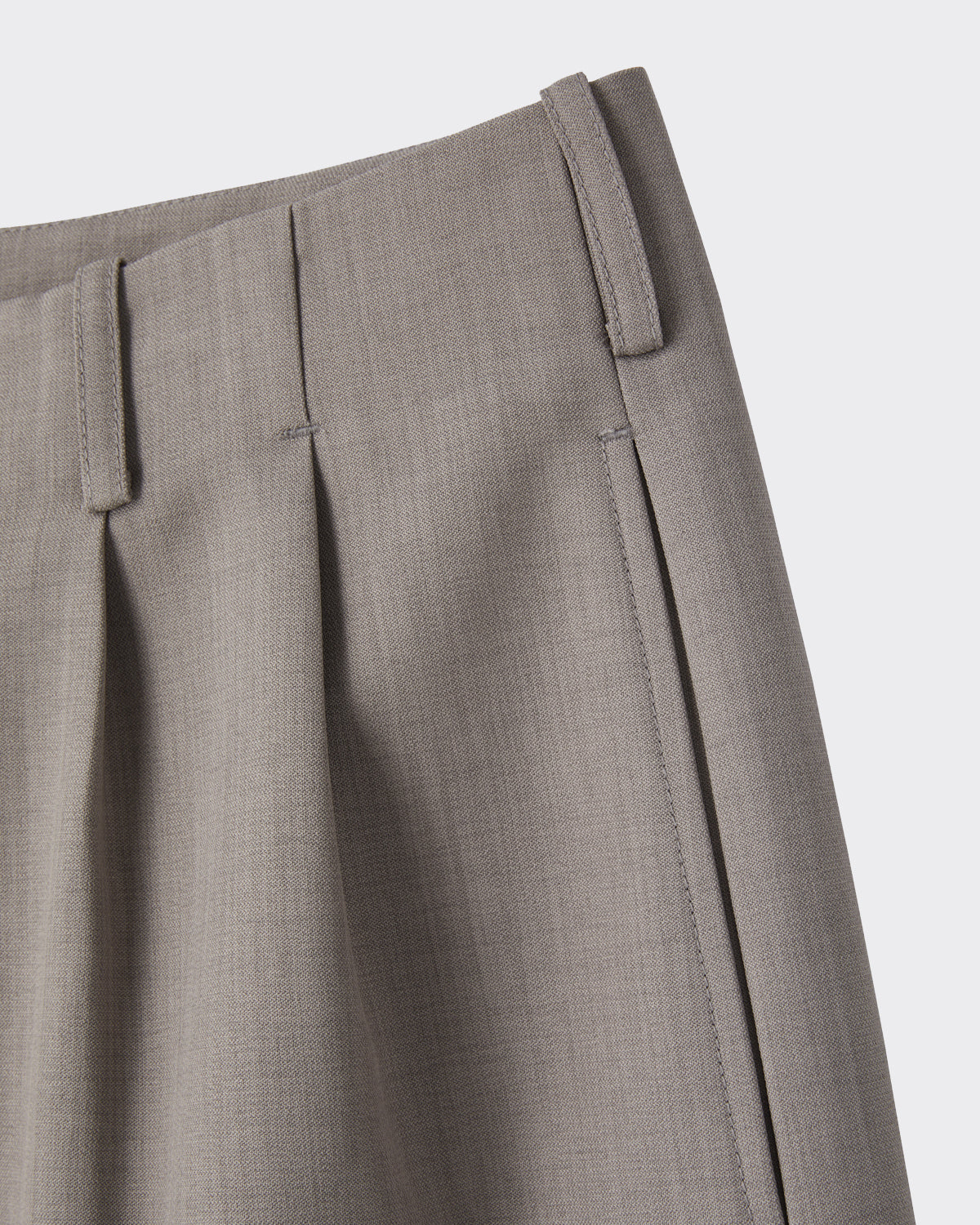 Shorts Tucked Detail Sepia Grey