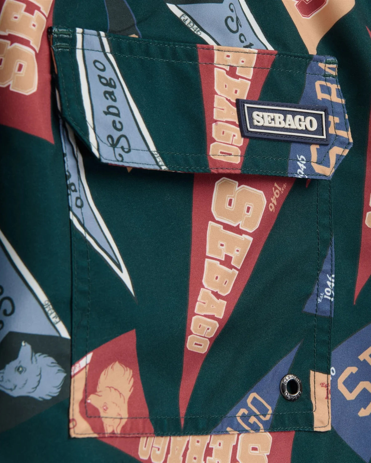 Shorts Sandbeach Fancy Pennant Green