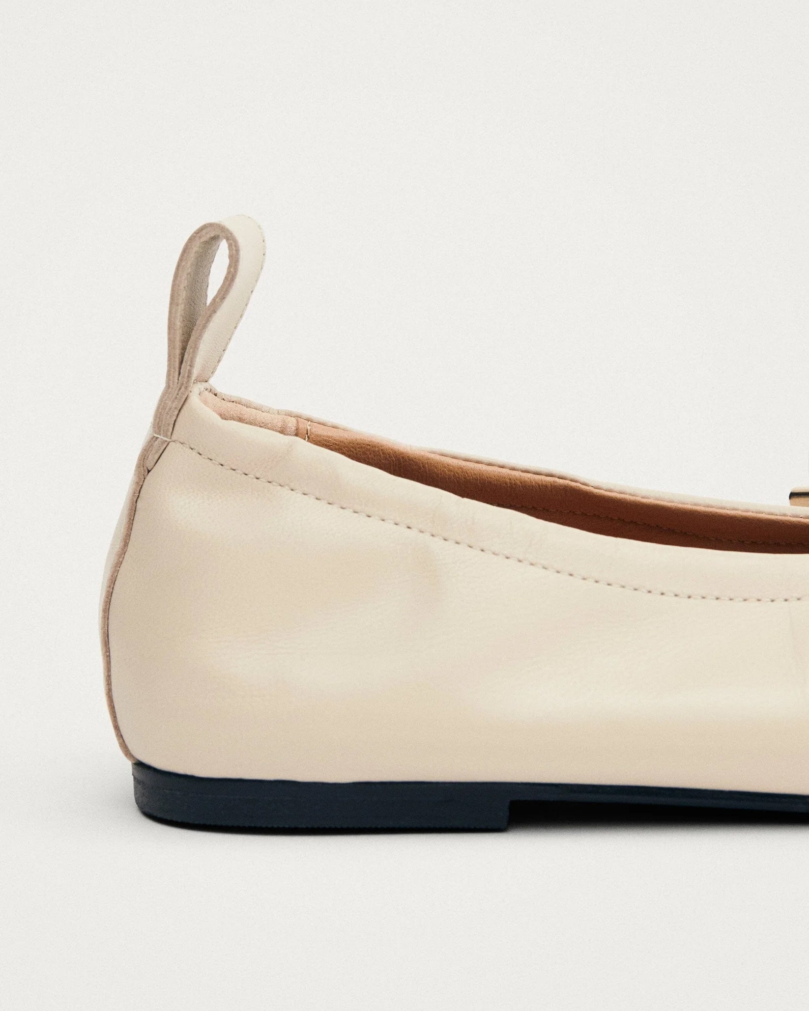 Ballerine Rosalind Leather Cream