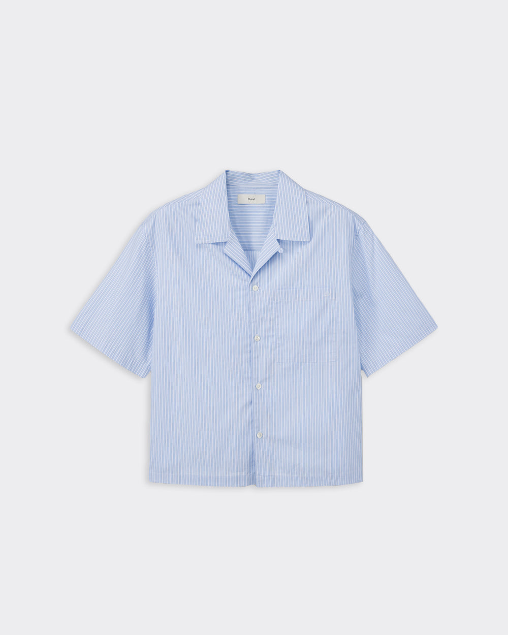 Camicia Open Collared Striped Shirt Sky Blue Stripe