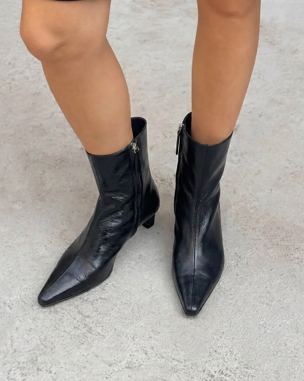 Stivale Ankle Ambar Rift Leather Nero