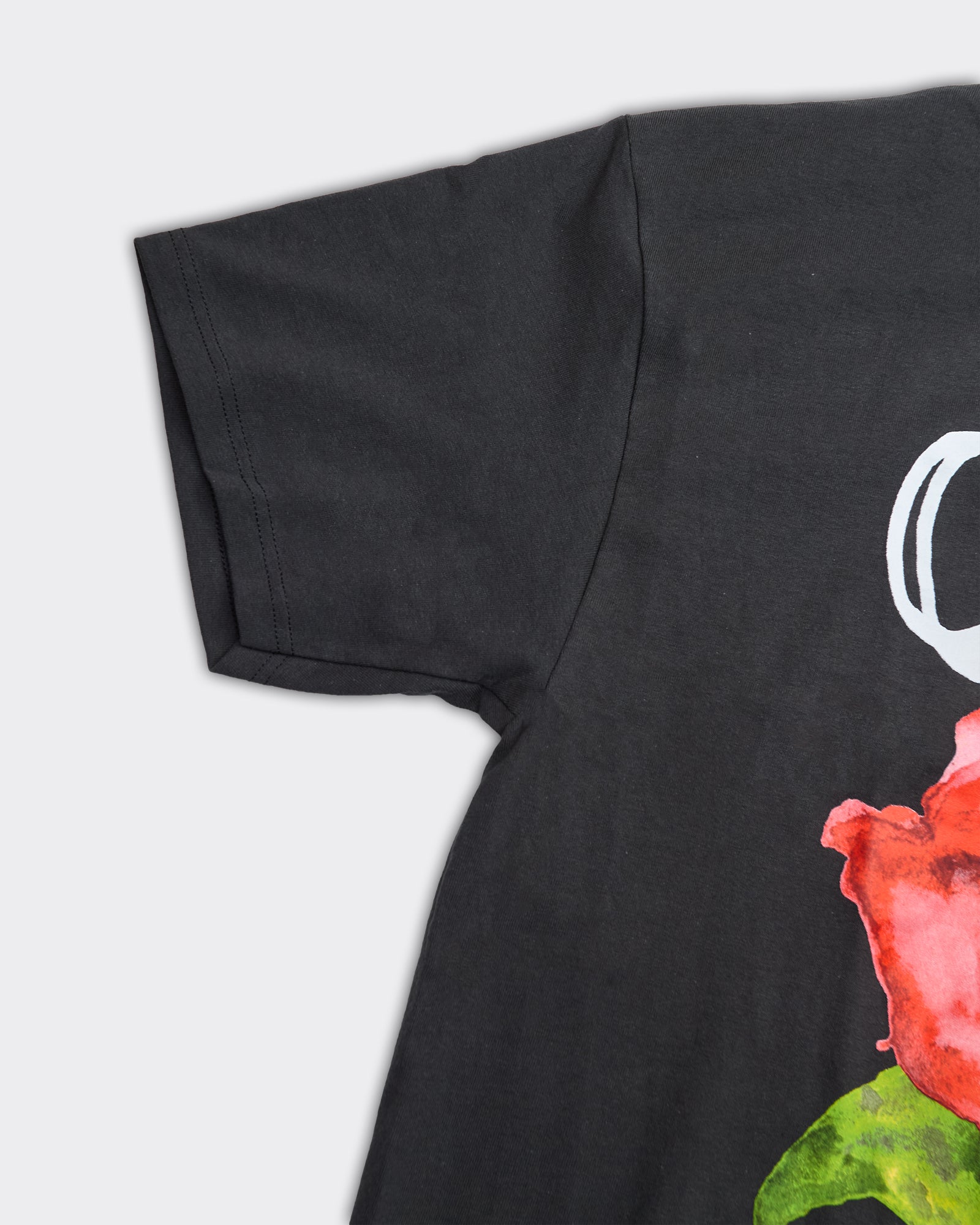 T-Shirt Watercolor Poppy Nera