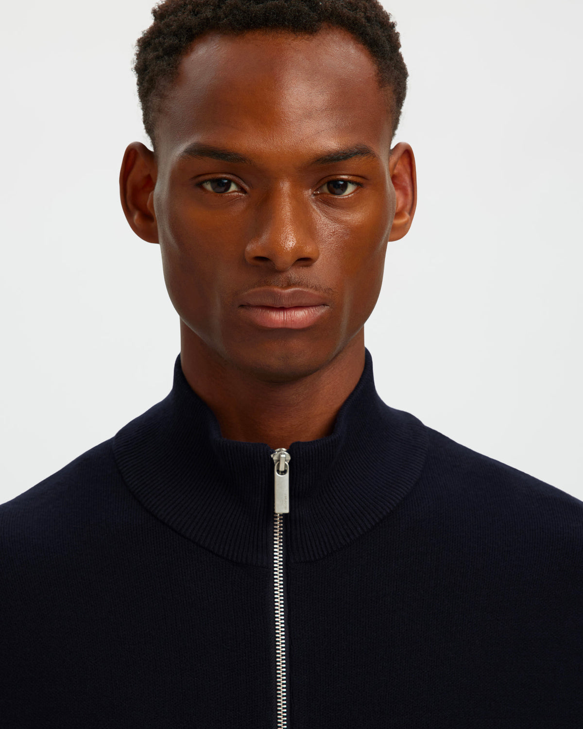 Cardigan Teller Knit Full Zip Sky Captain
