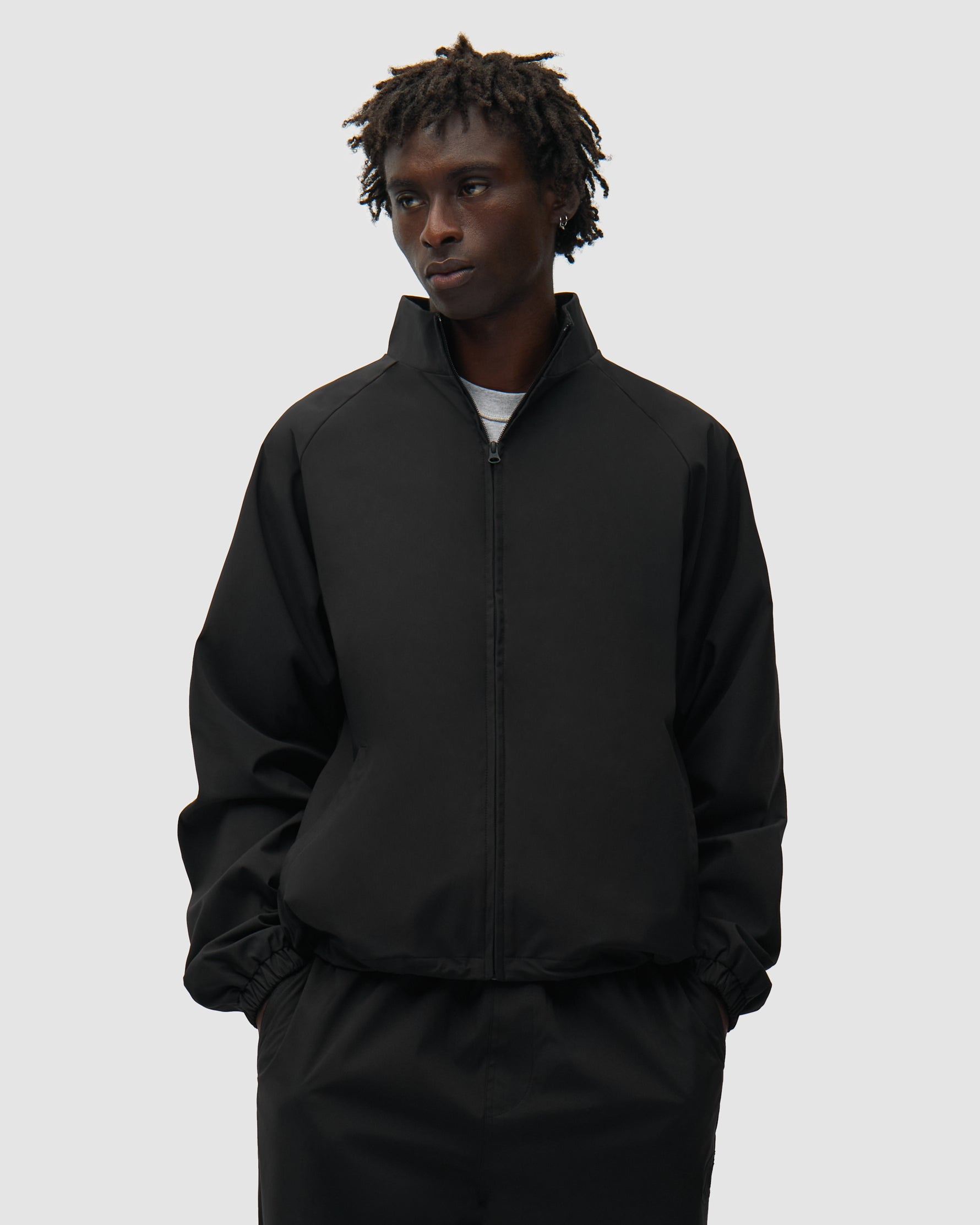 Track Jacket Branded Nero